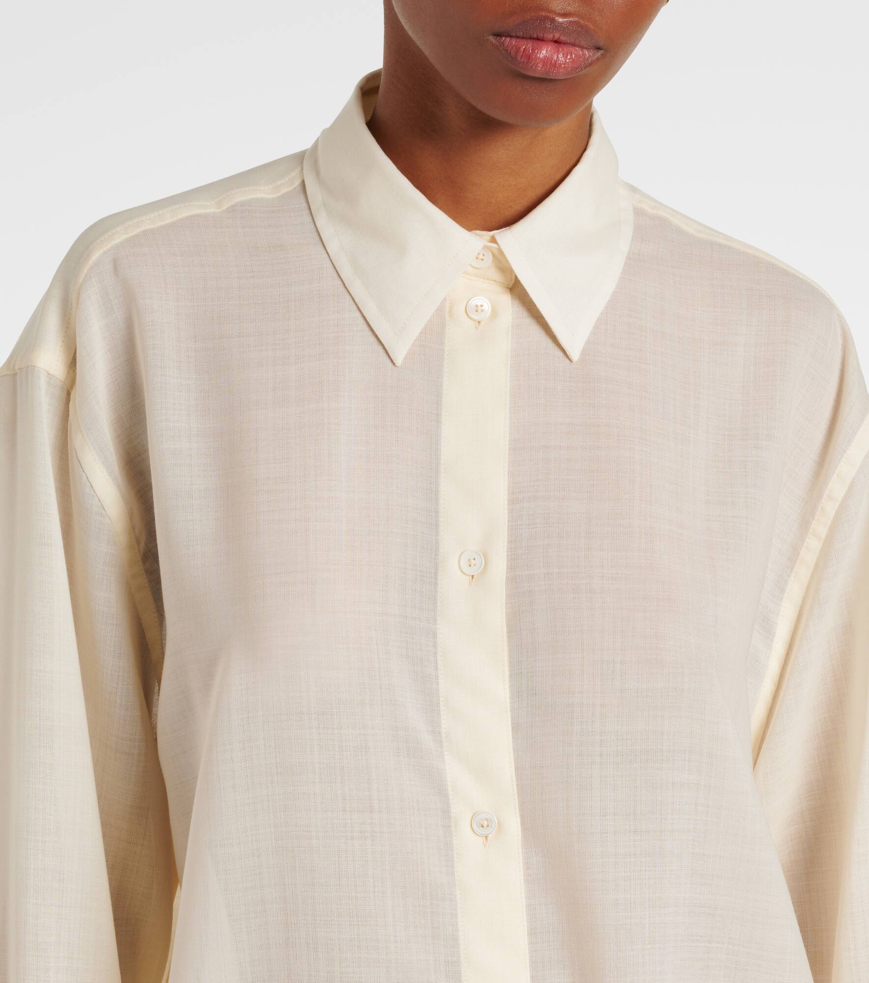 Sheer wool shirt - 5