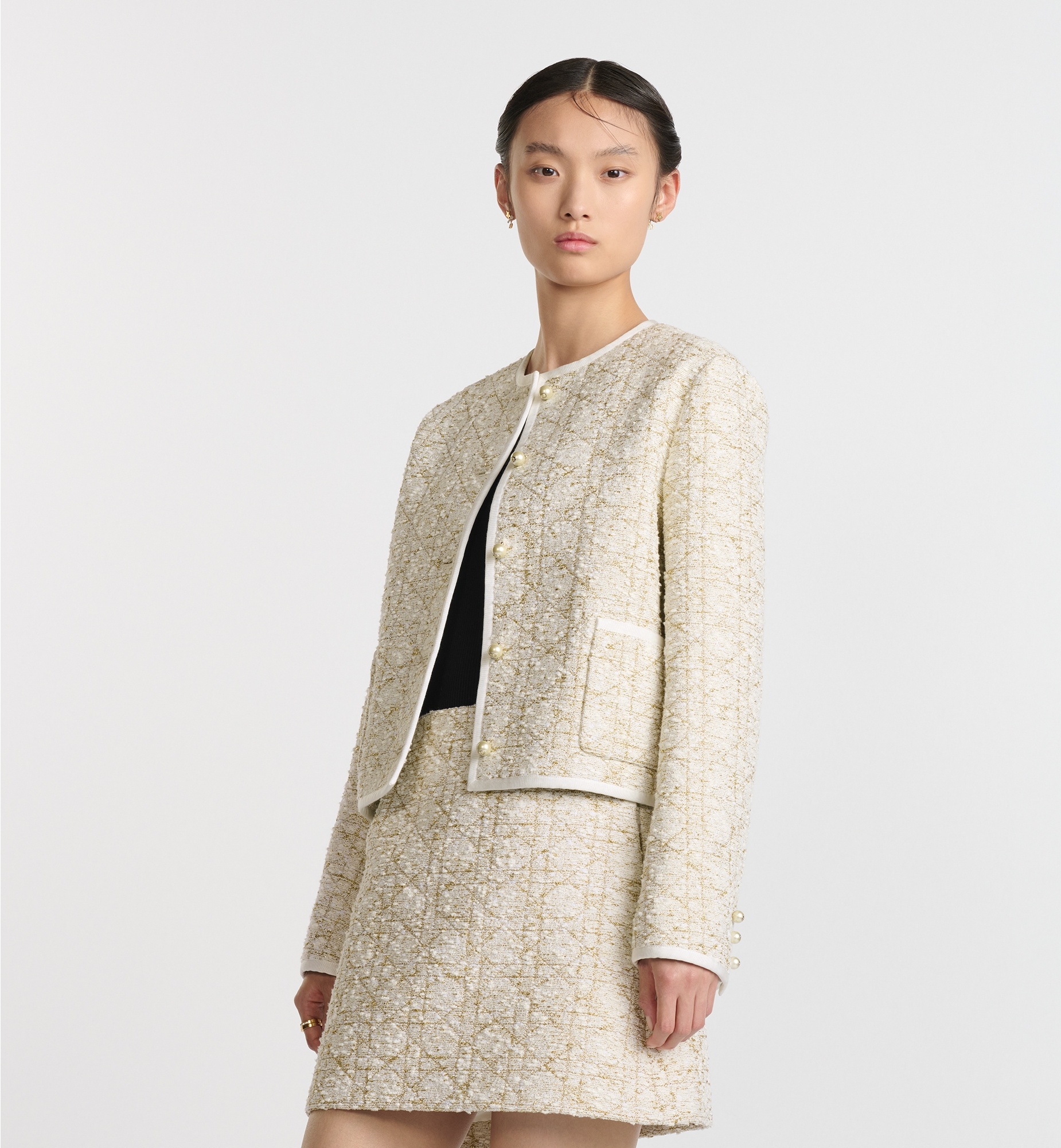 ジャケット MACROCANNAGE COTTON TWEED Dior Dior Or Macrocannage Jacket | REVERSIBLE