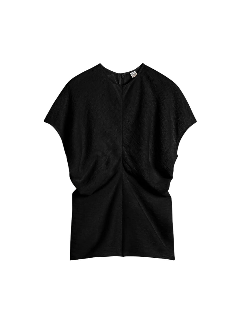 Toteme Women Black Woven Low Rise Top - 1