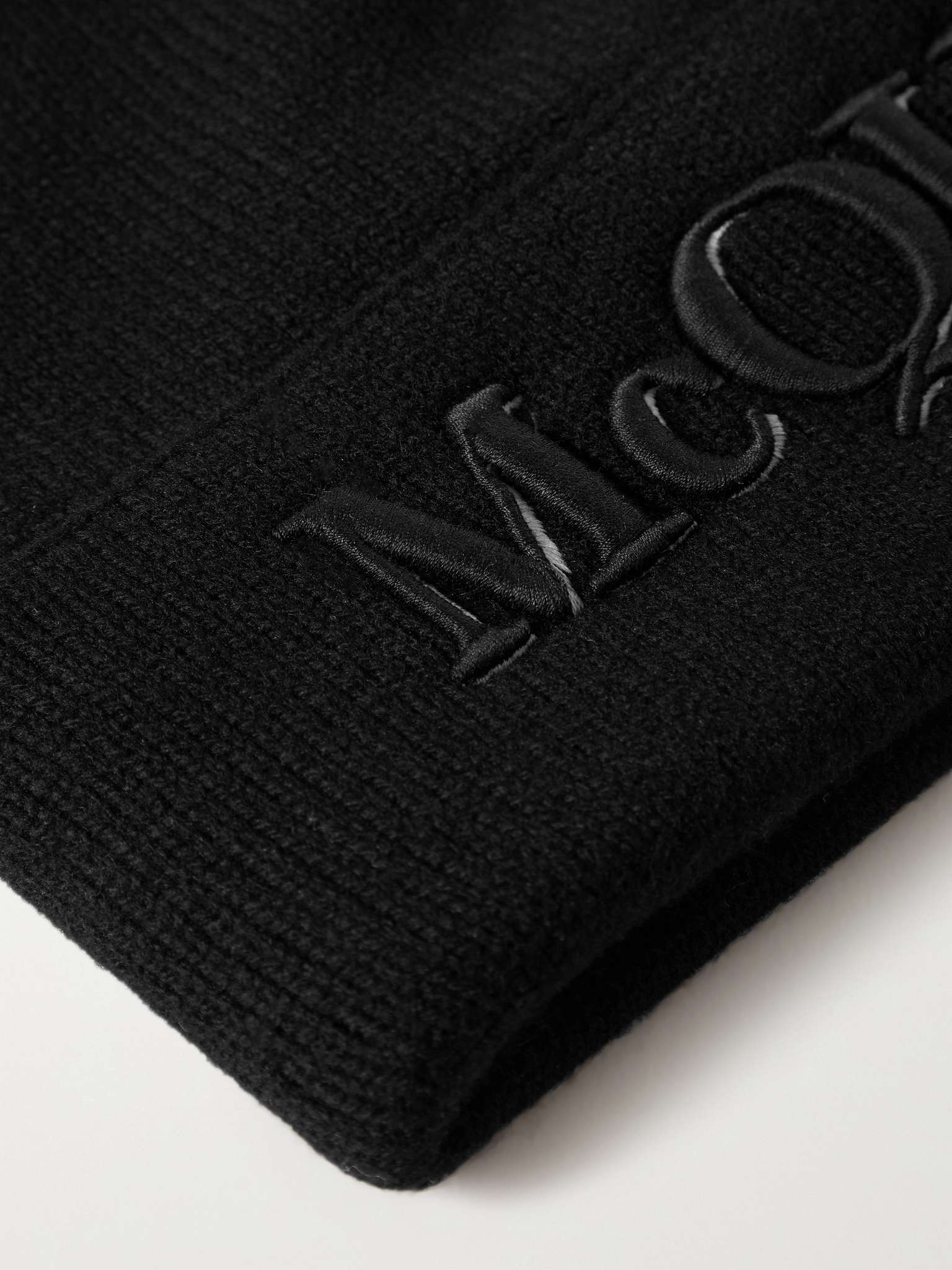 Logo-Embroidered Wool and Cashmere-Blend Beanie - 3