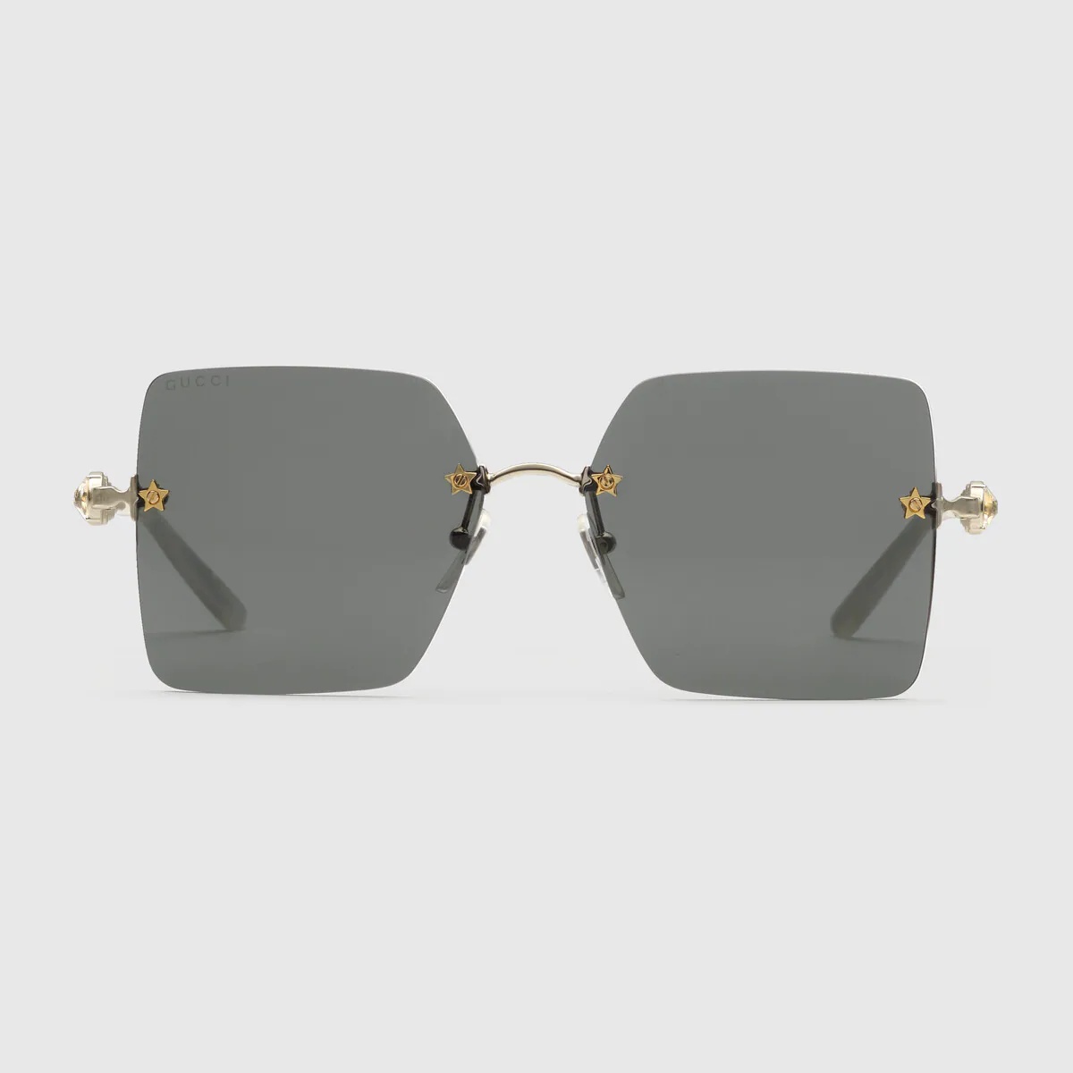 Square metal sunglasses - 1