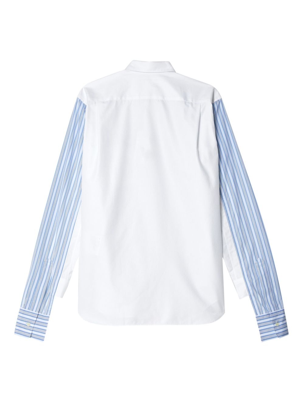 striped panelled cotton shirt - 2