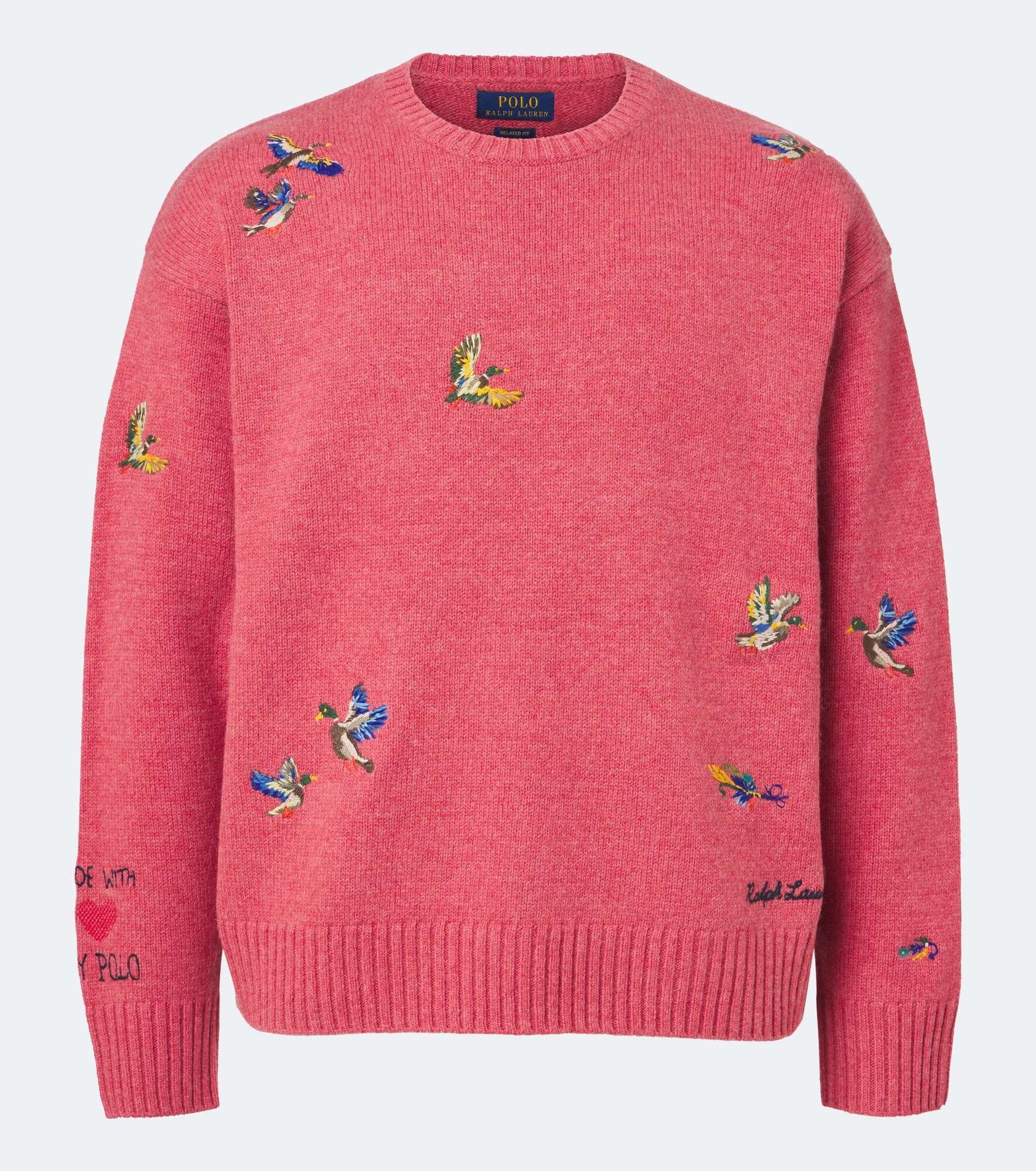Embroidered wool and alpaca sweater - 1