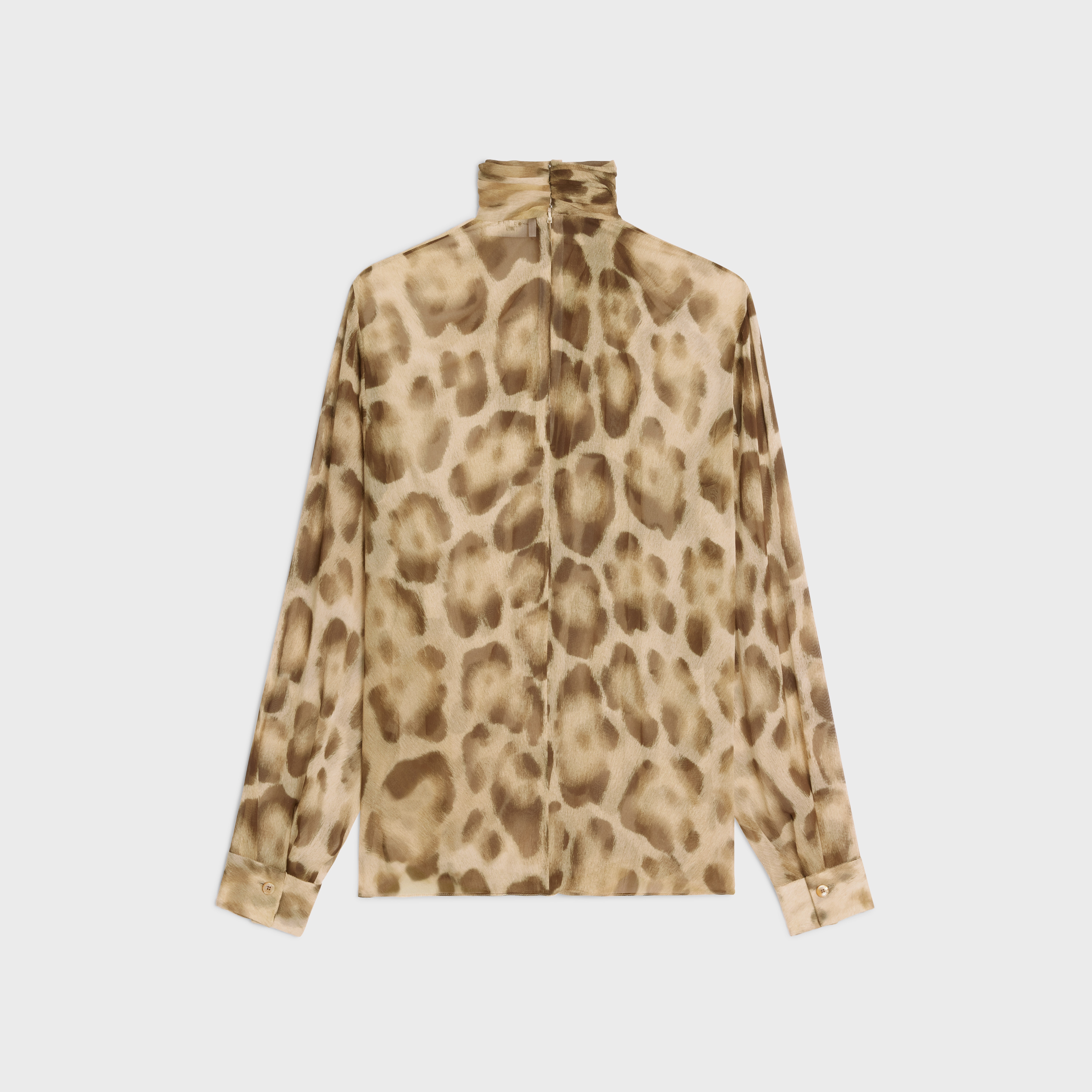 Muslin blouse with draped collar - 2