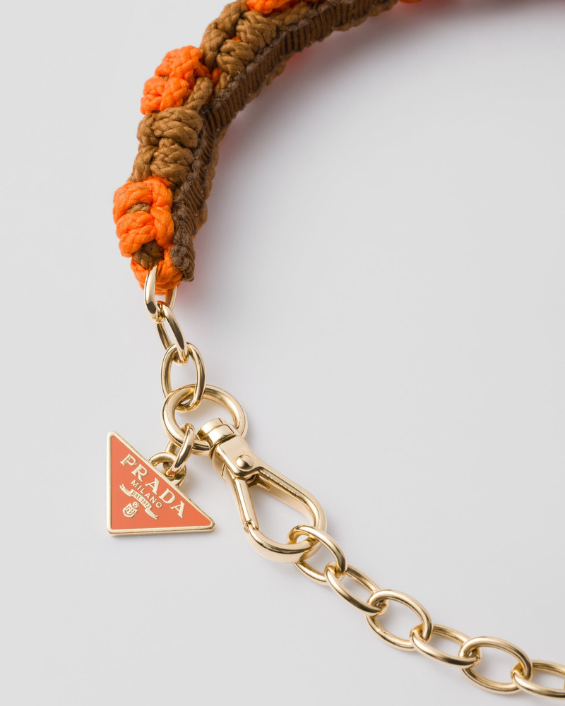 Prada Braided cord choker outlook