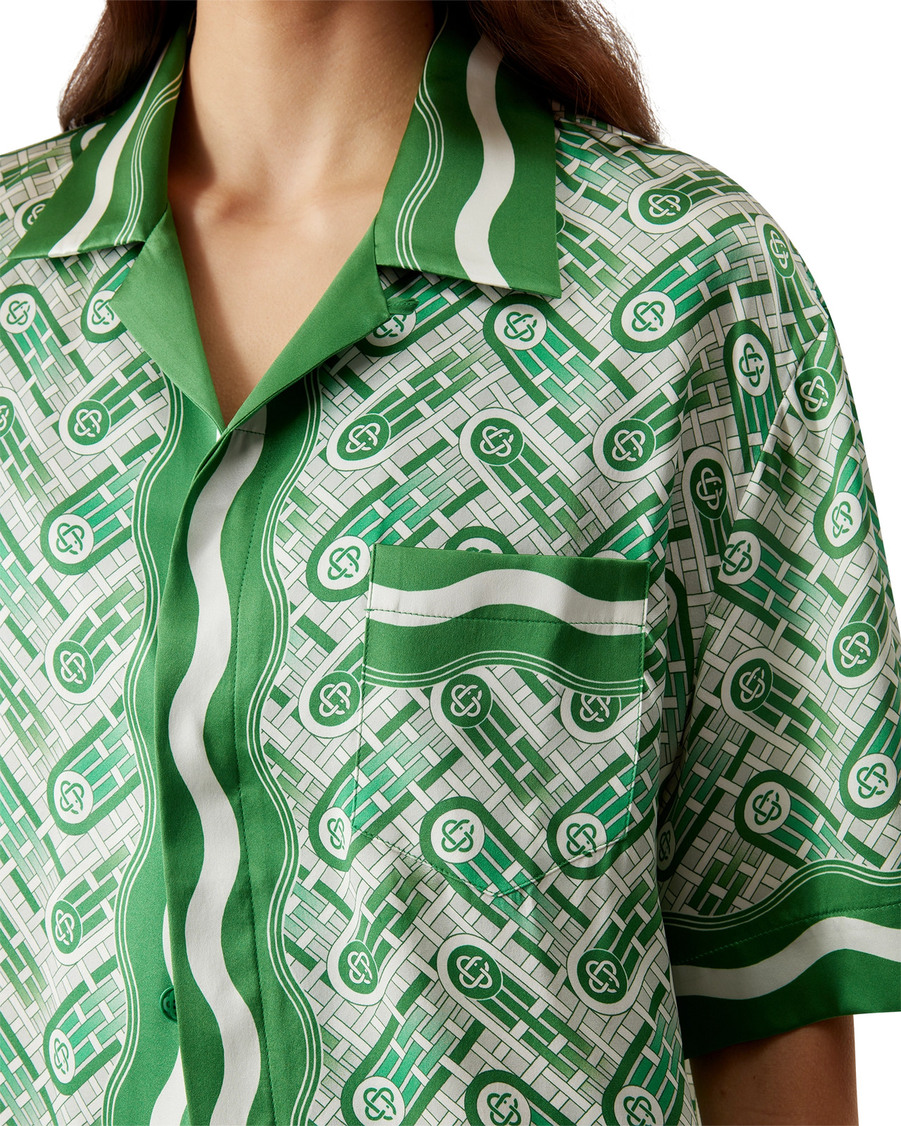 Ping Pong Silk Short Sleeve Shirt - 8