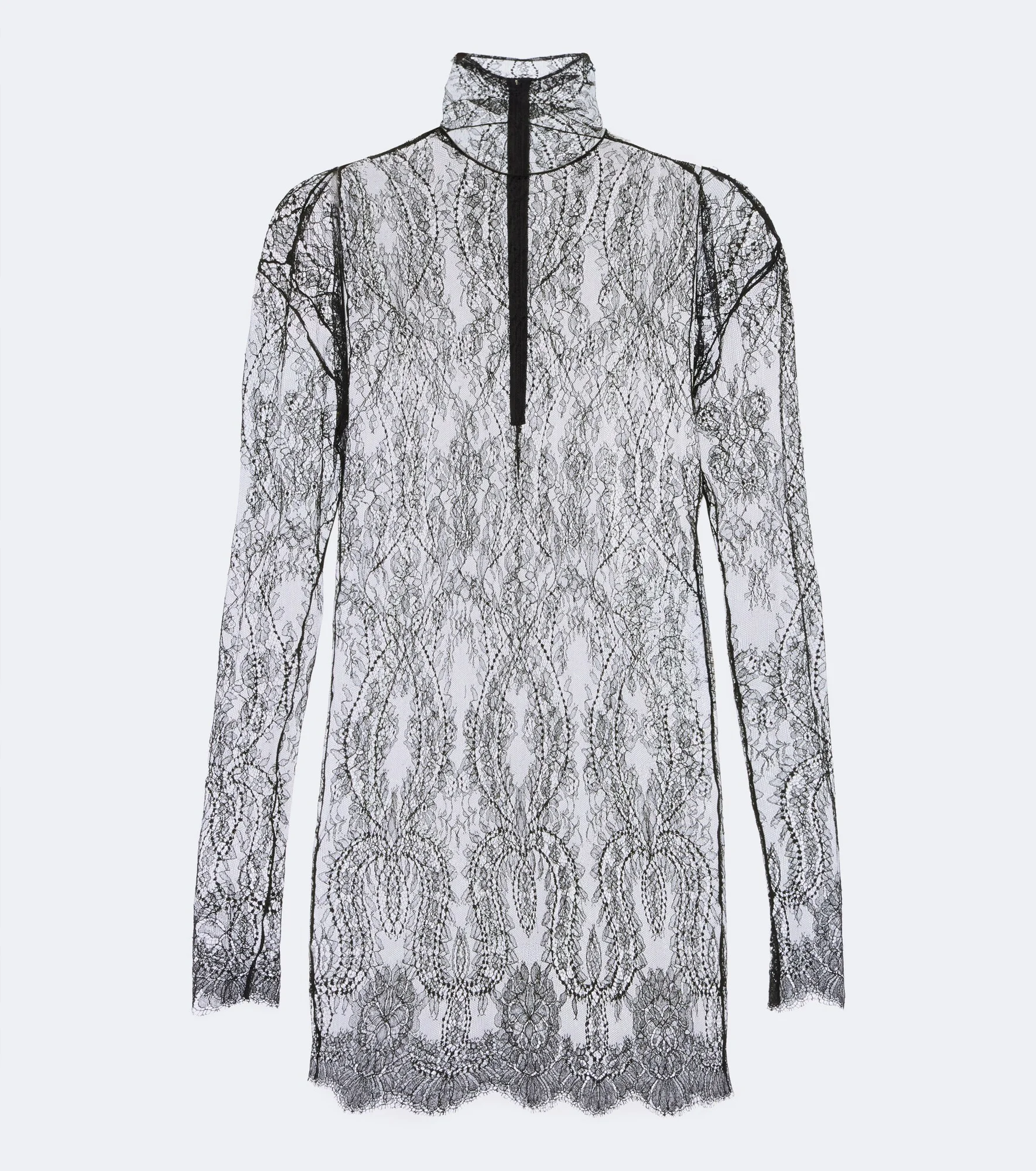 Floral lace minidress - 1