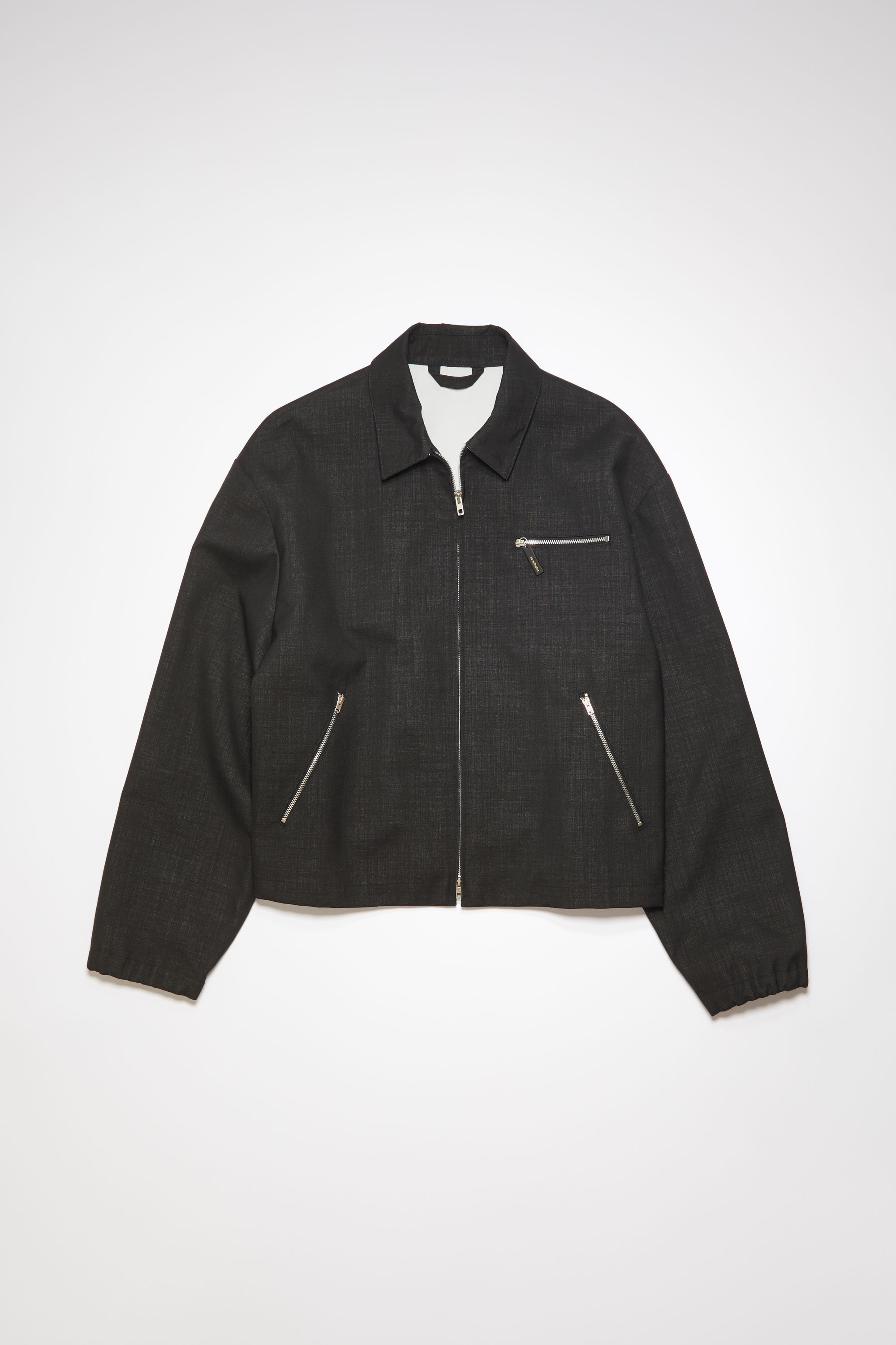 Zippered jacket - Black/white - 7
