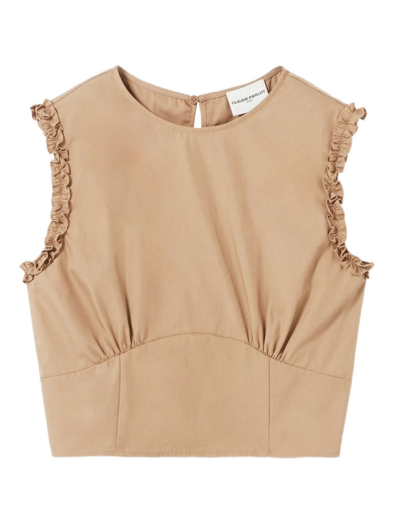 ruffled-trim top 1