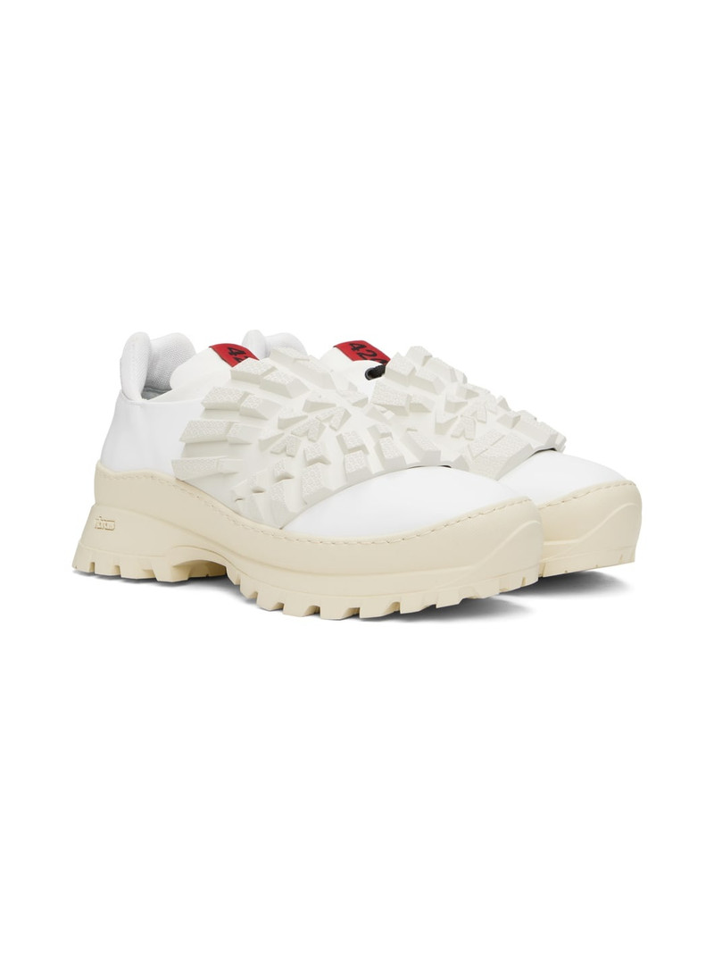 White Paneled Sneakers 4