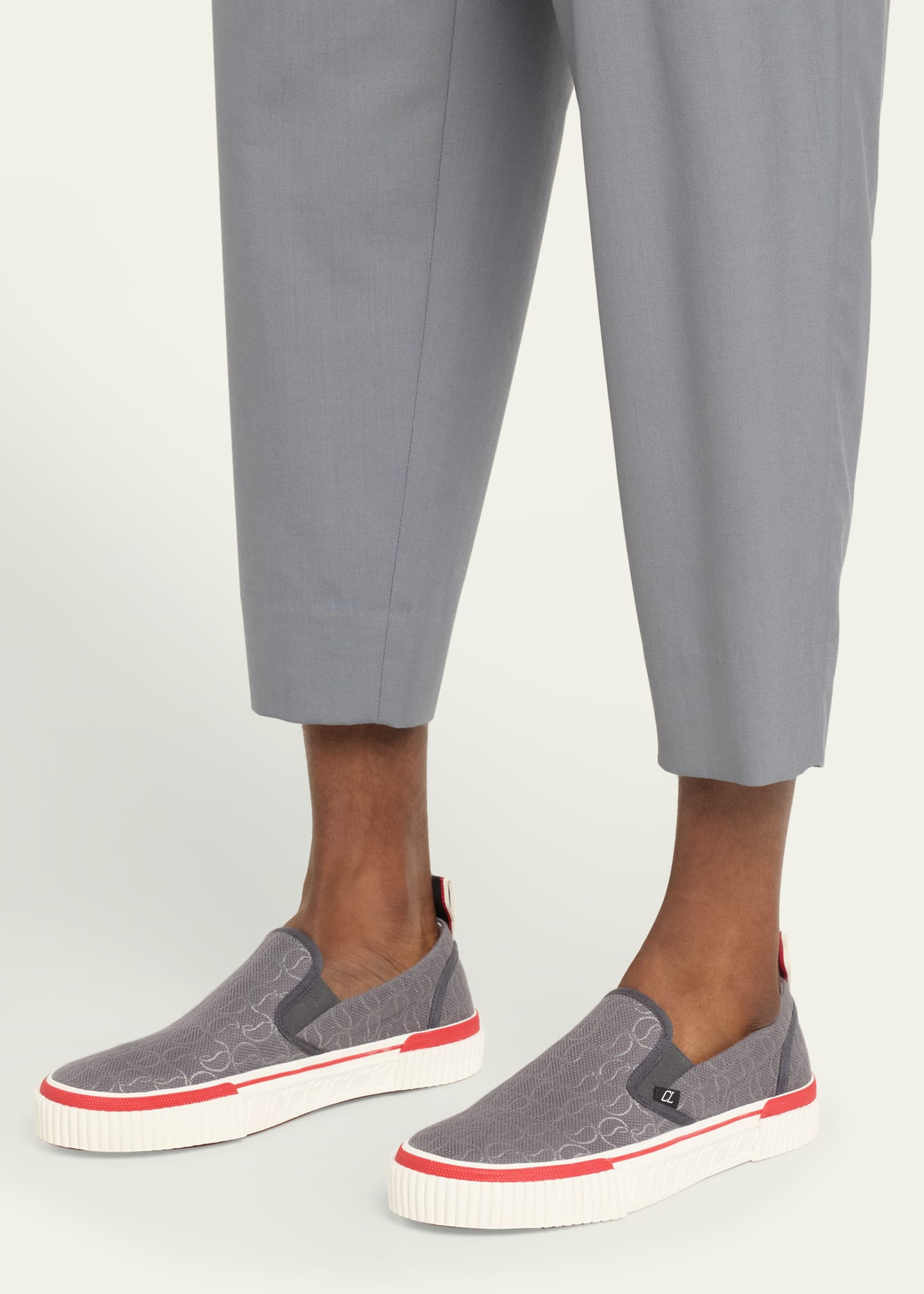 Men's Pedro Boat Jacquard Monogram Slip-On Sneakers - 2