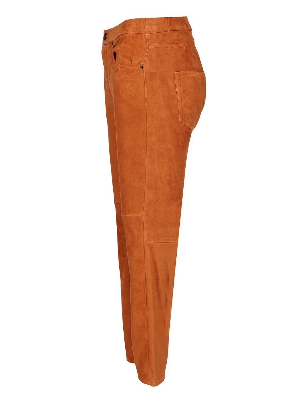 Dorotthea-Gb Truosers Slim Fit Trousers Brown - 3