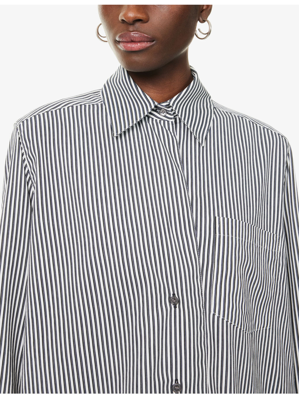 Aris Striped Poplin Shirt - 5
