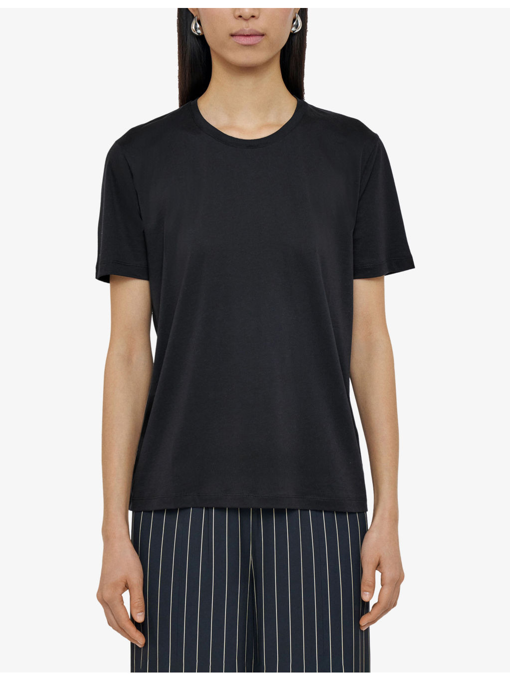 Round-Neck Regular-Fit Cotton and Silk-Blend T-Shirt - 3