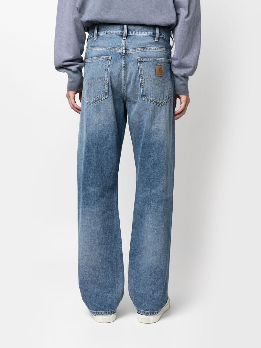 mid-rise straight-leg jeans - 4