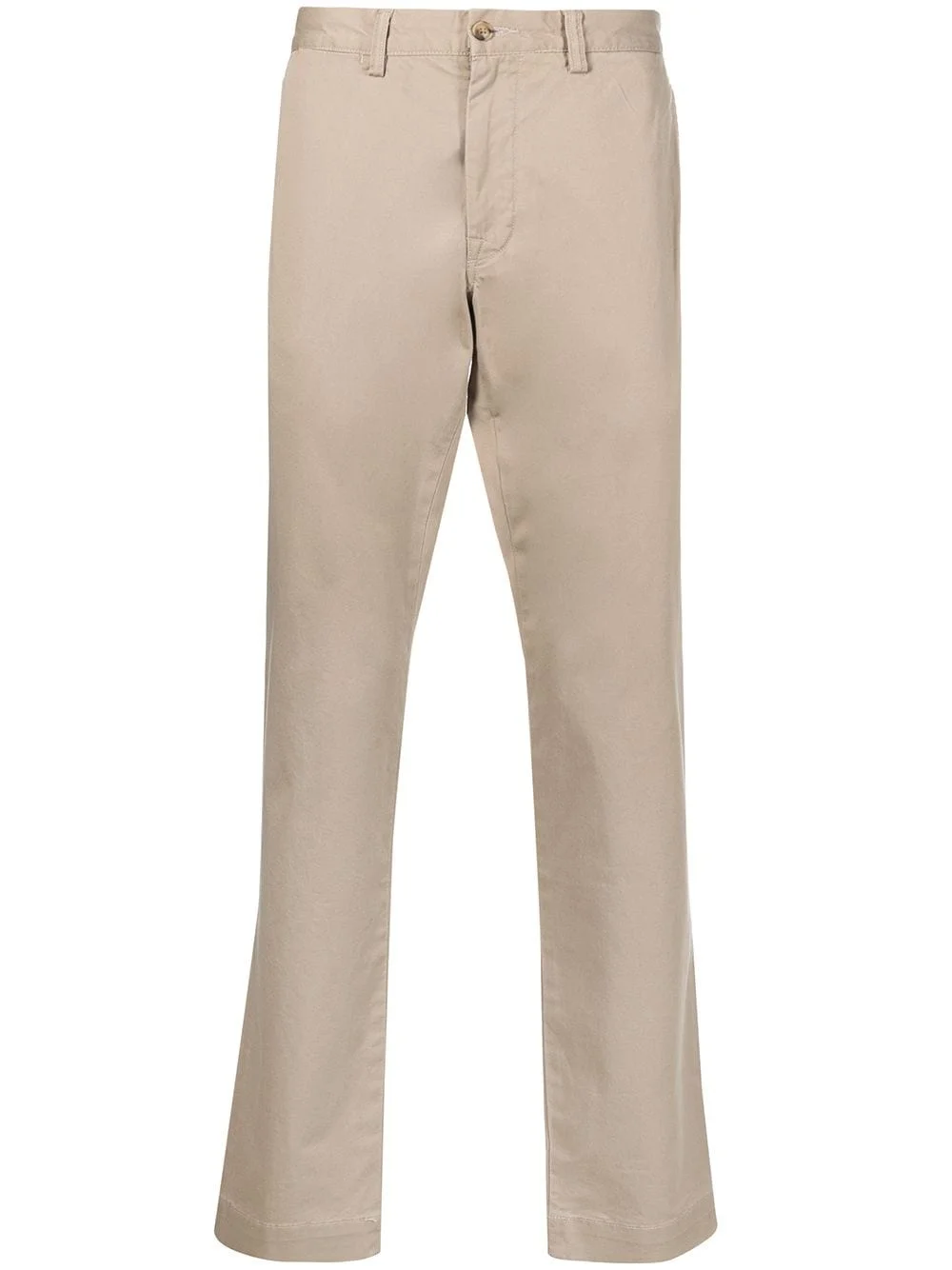 logo-patch straight-leg trousers - 1