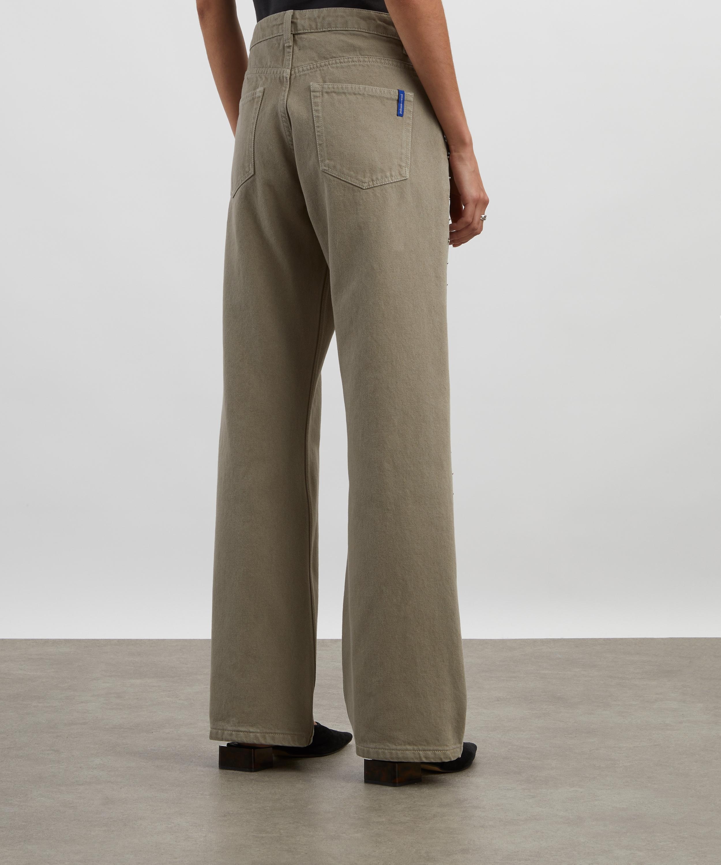 Crowd Studded Boyfriend Denim Trousers - 4