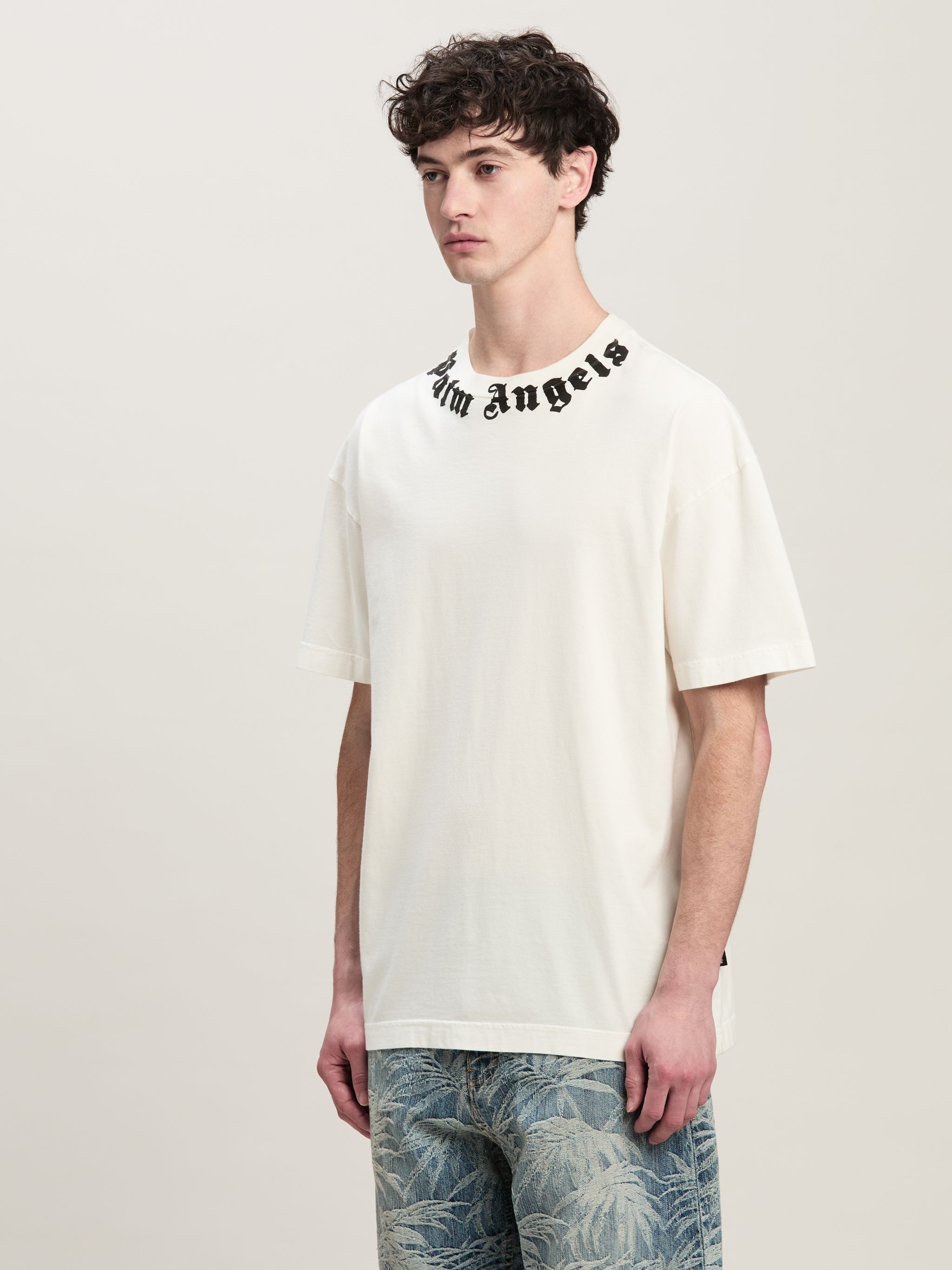 Neck logo T-shirt white - 4