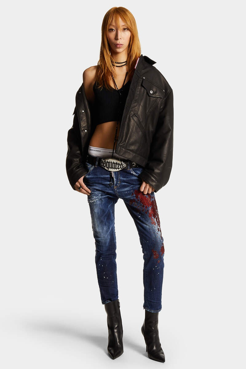 DARK EASY WASH COOL GIRL JEANS 3