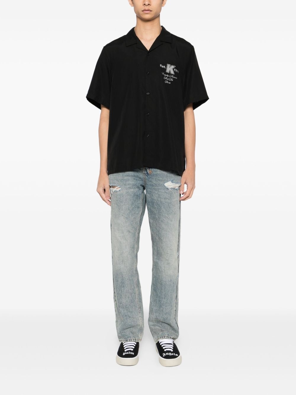 distressed-detail jeans - 2