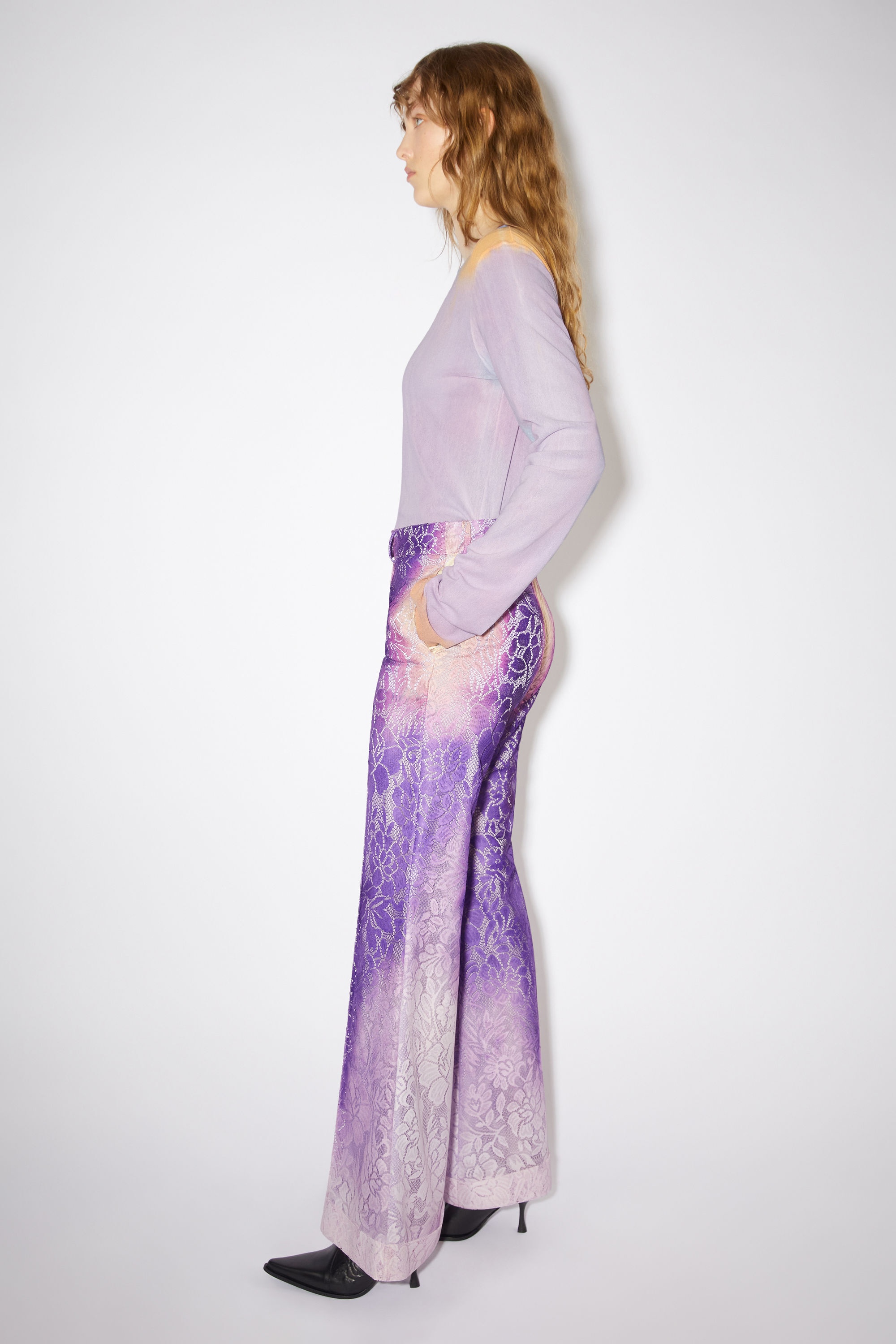 Tailored trousers - Purple - 4