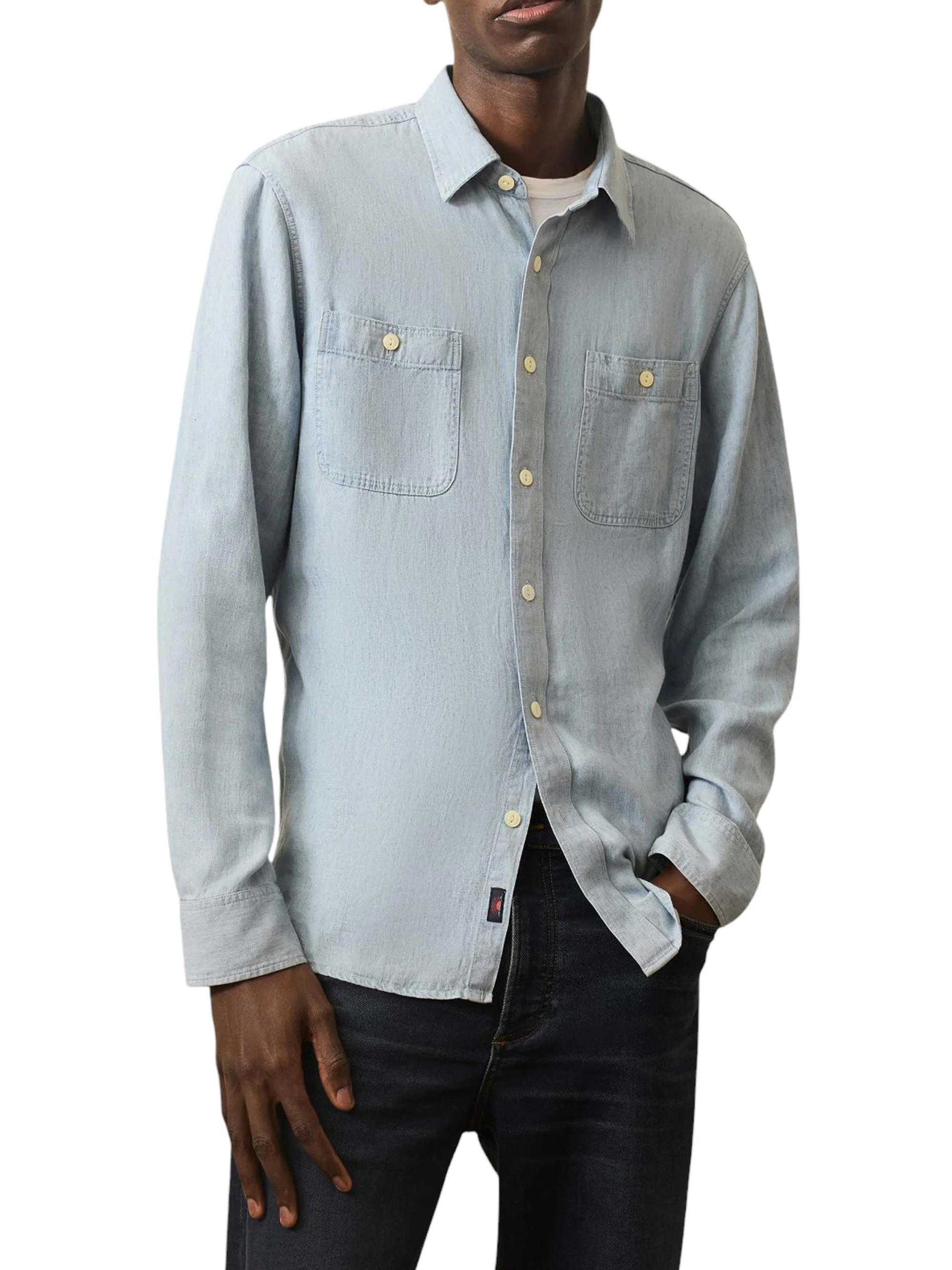 Men's The Tried & True Chambray Workshirt - Vintage Indigo - 1