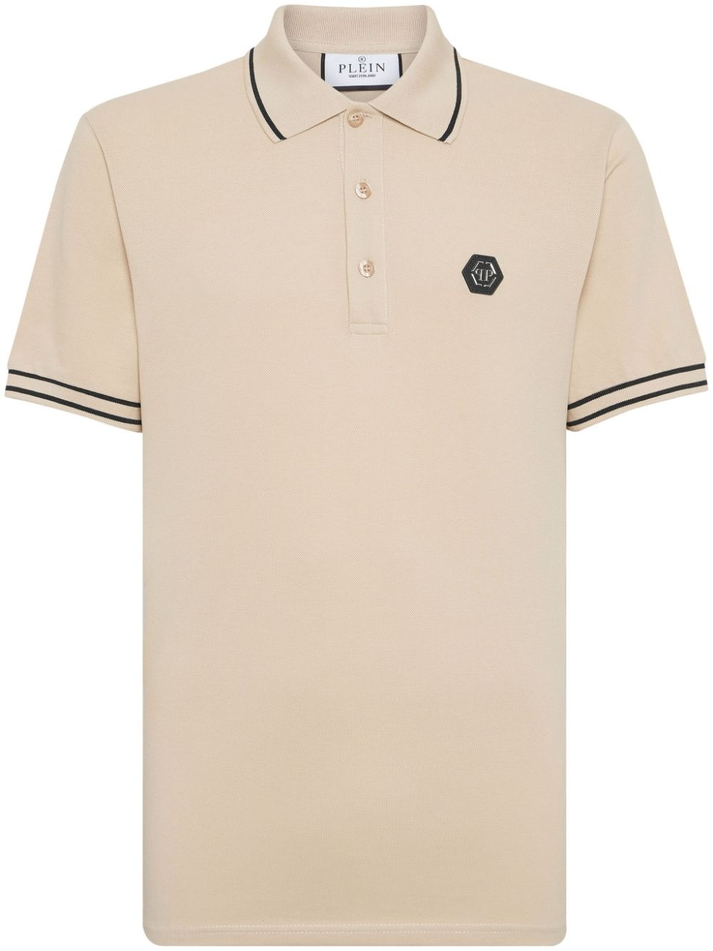 logo-appliquÃ© cotton polo shirt - 1