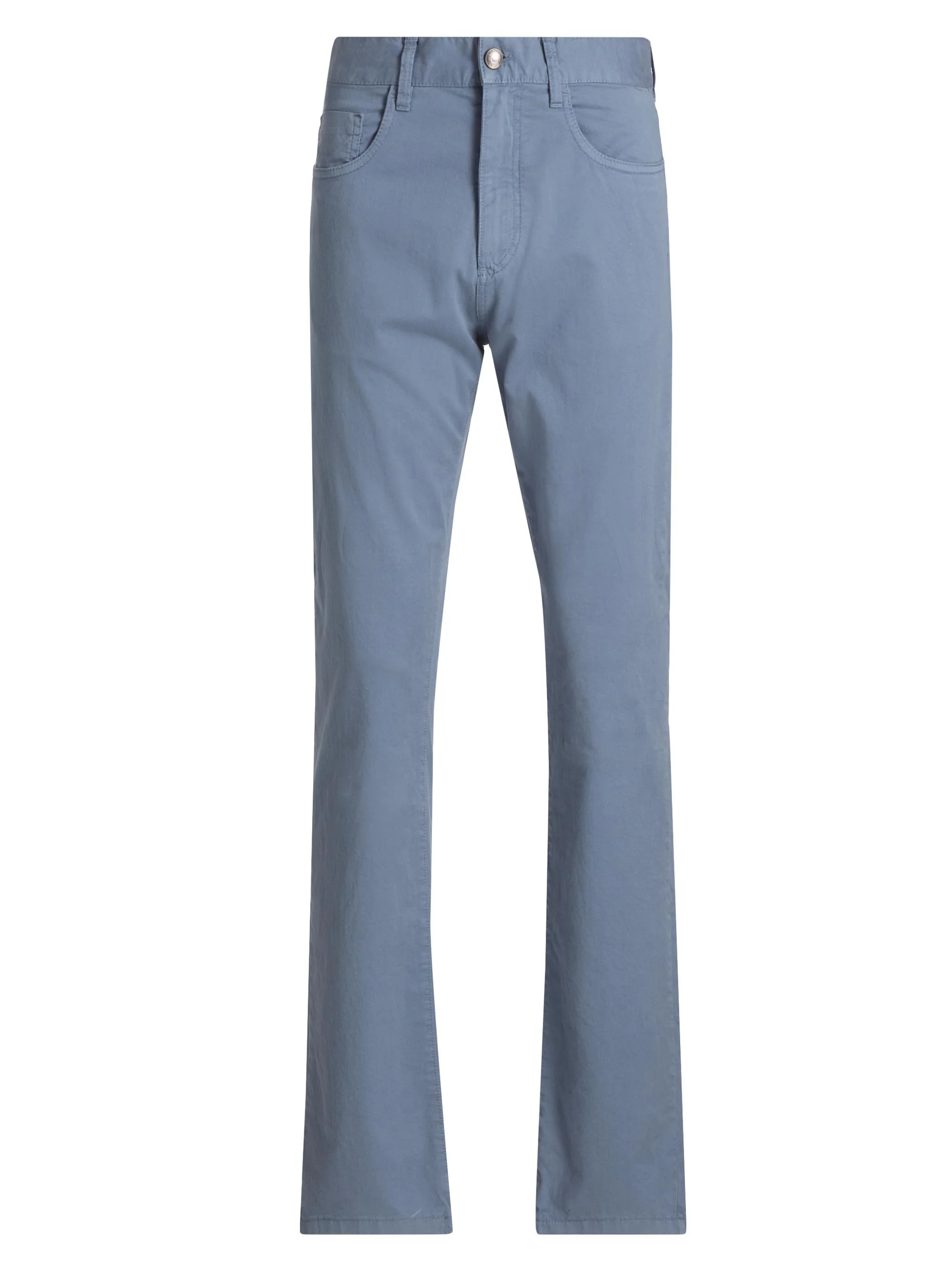 Men's Stretch-Cotton Straight Jeans - Blue - 1