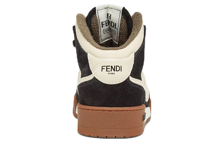 (WMNS) FENDI Match High Top 'Black White Cream' 8E8358AHH2F1FZB - 4