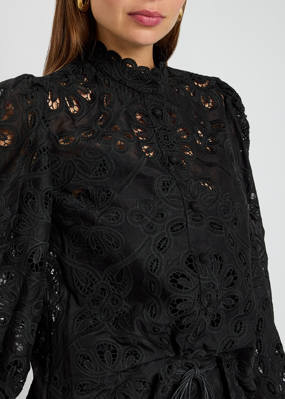 Zimmermann Rhiannon Embroidered Cotton Blouse - 5