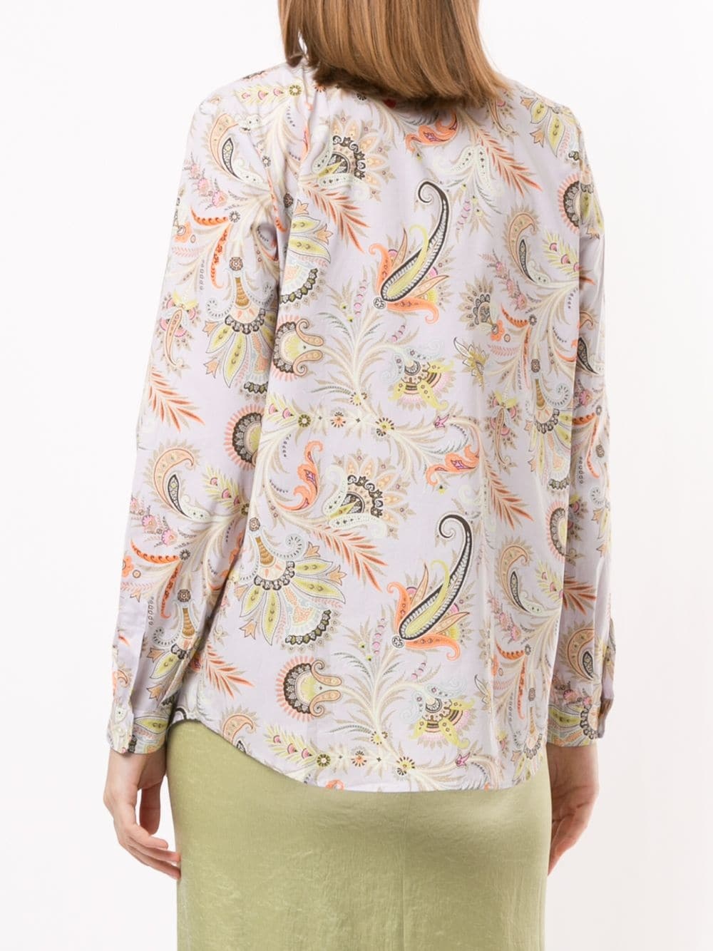 paisley print shirt - 4