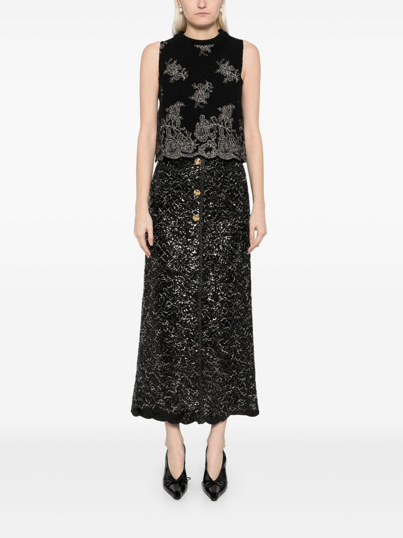GIAMBATTISTA VALLI sequin-embellished skirt outlook