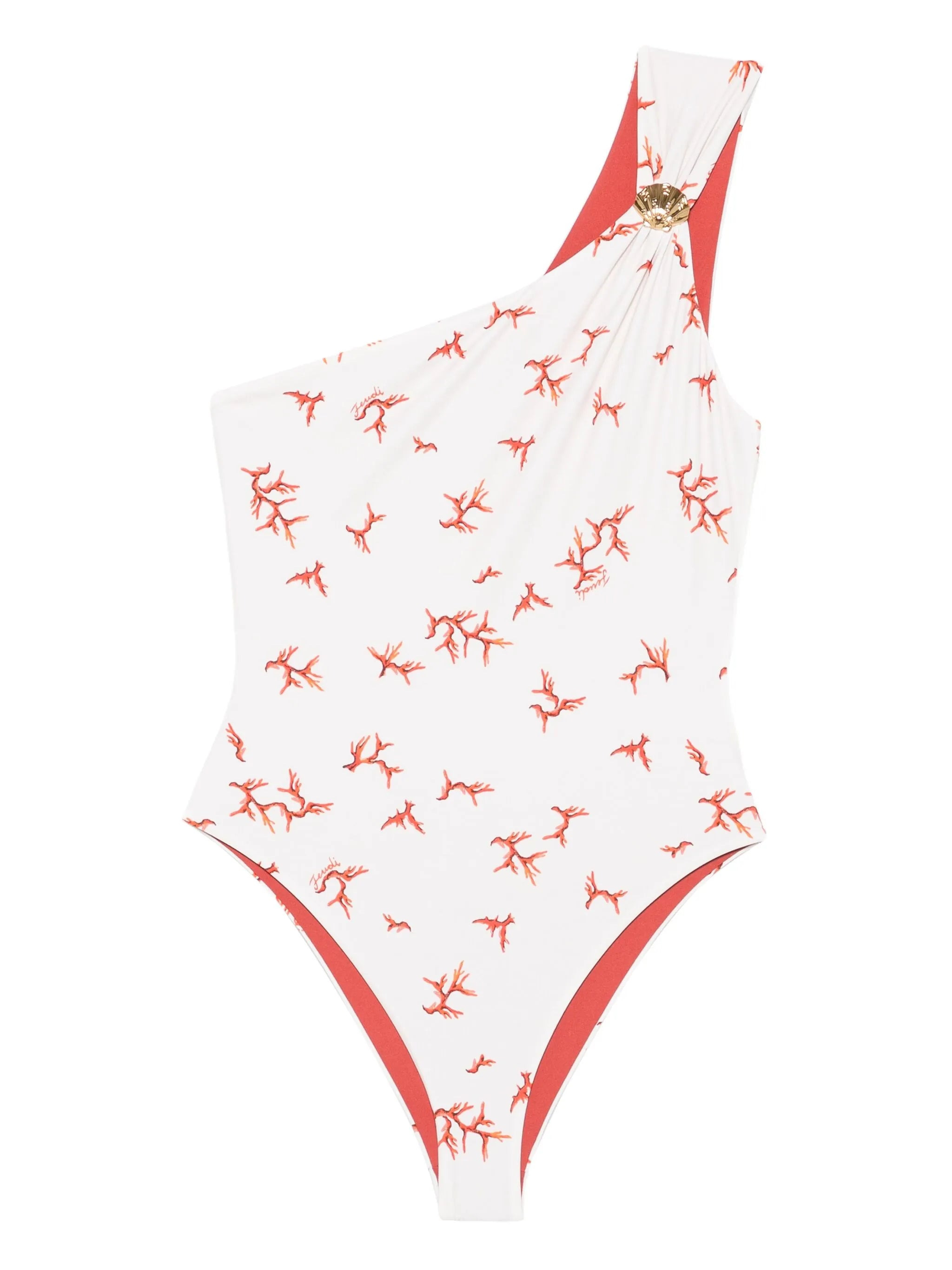 Fendi One-shoulder Swimsuit - 1