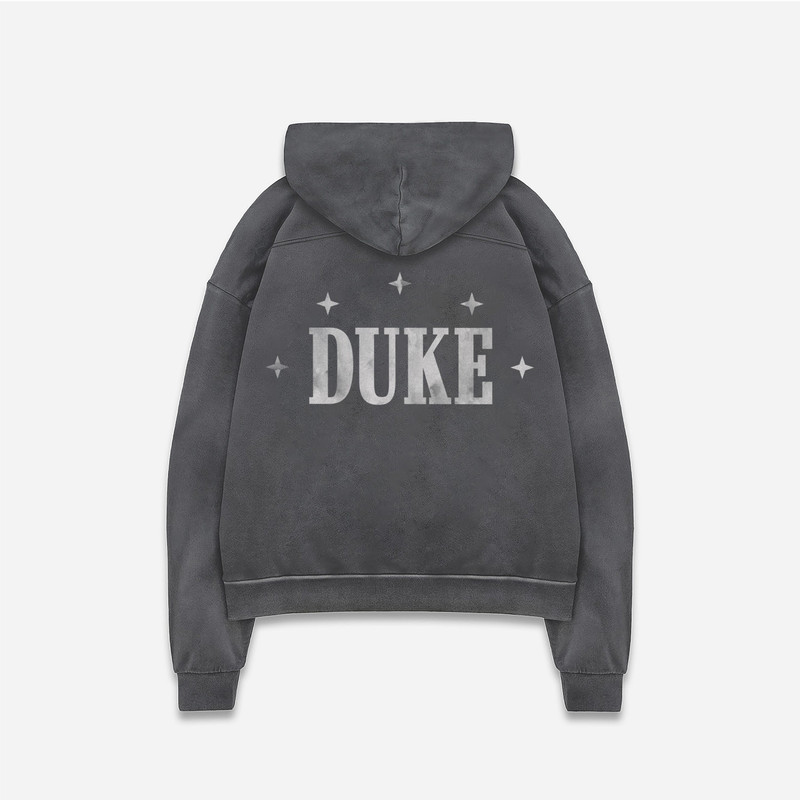 Duke Plus Washed Black Hoodie 1
