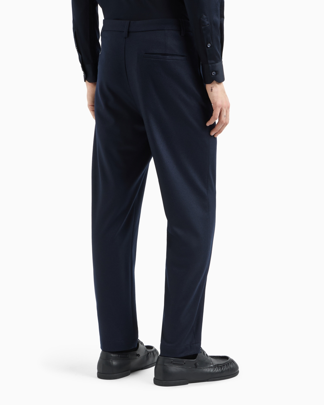 Ultra-light compact-jersey knit trousers - 3