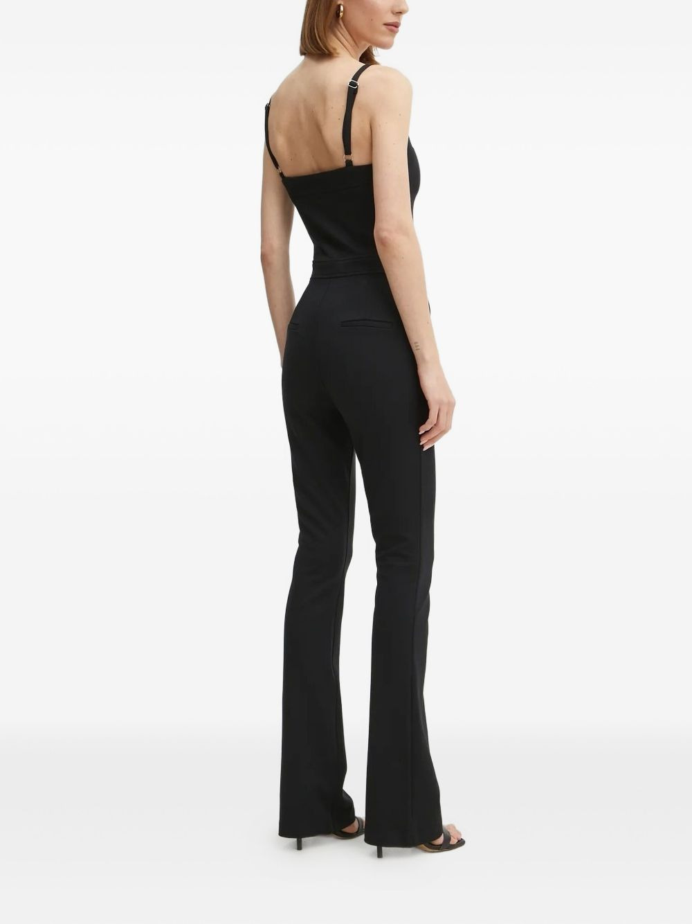sweetheart-neckline flared jumpsuit - 3