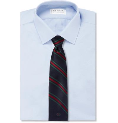 GUCCI 7cm Logo-Detailed Striped Silk Tie outlook