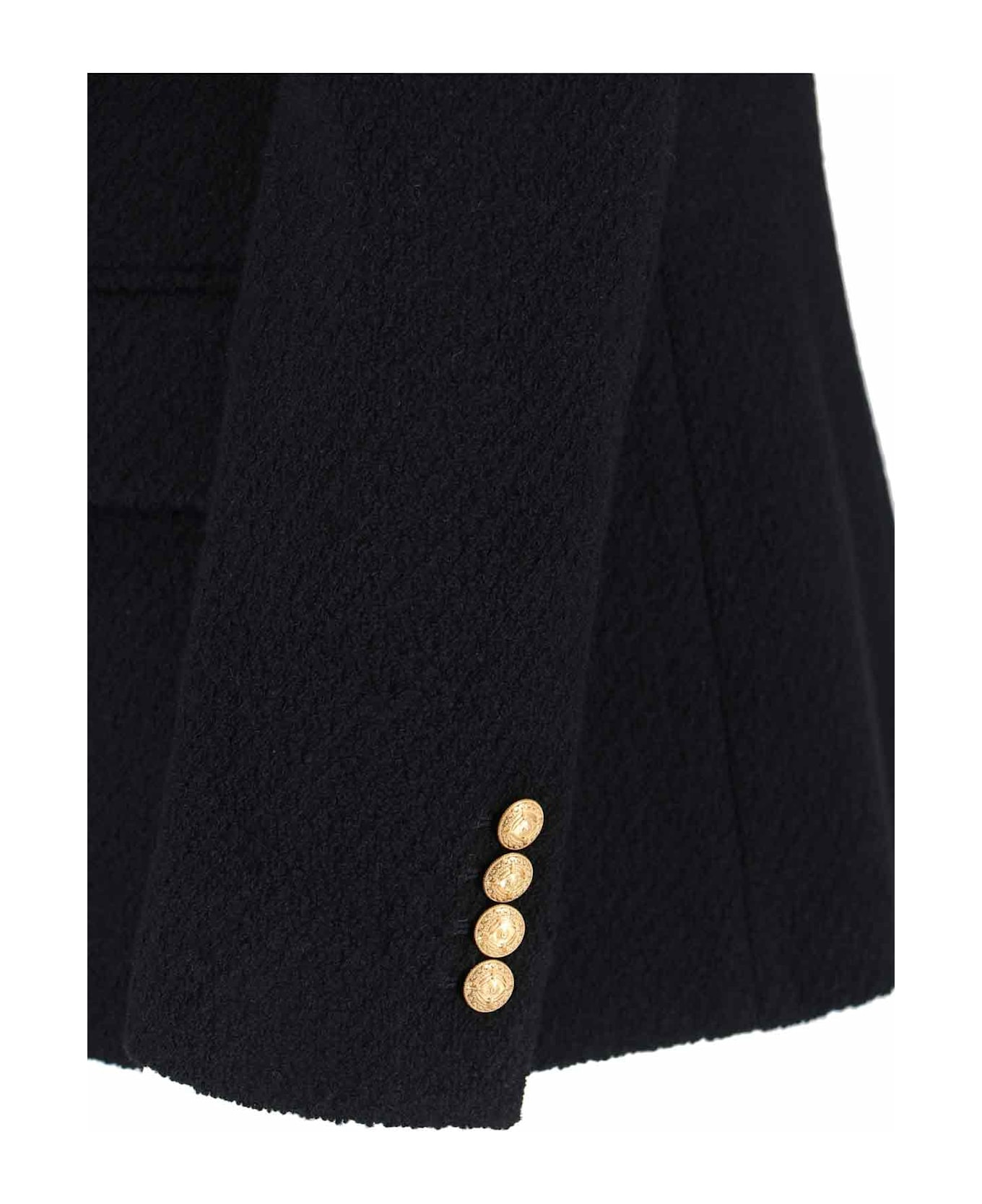 Double-breasted Wool Blend Blazer - 3