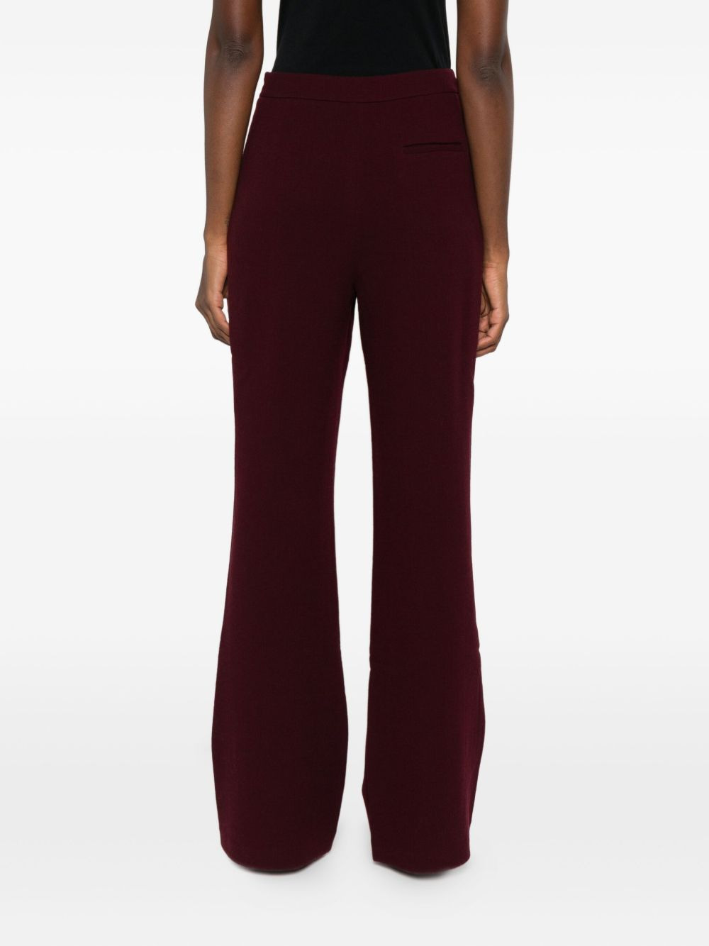 pocket-detail flared trousers - 4