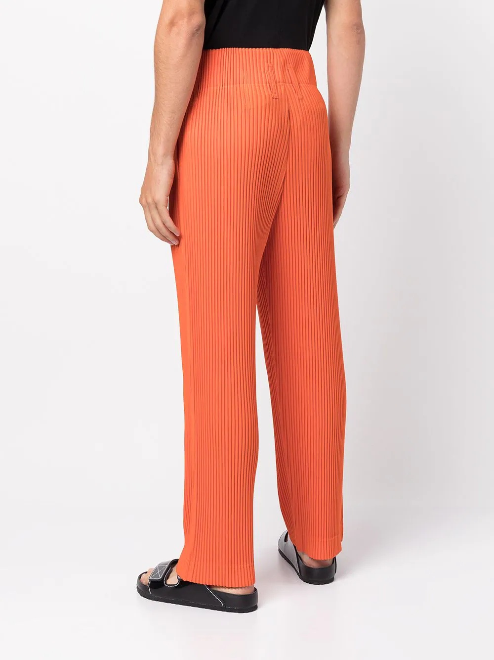 ribbed pull-on trousers - 4