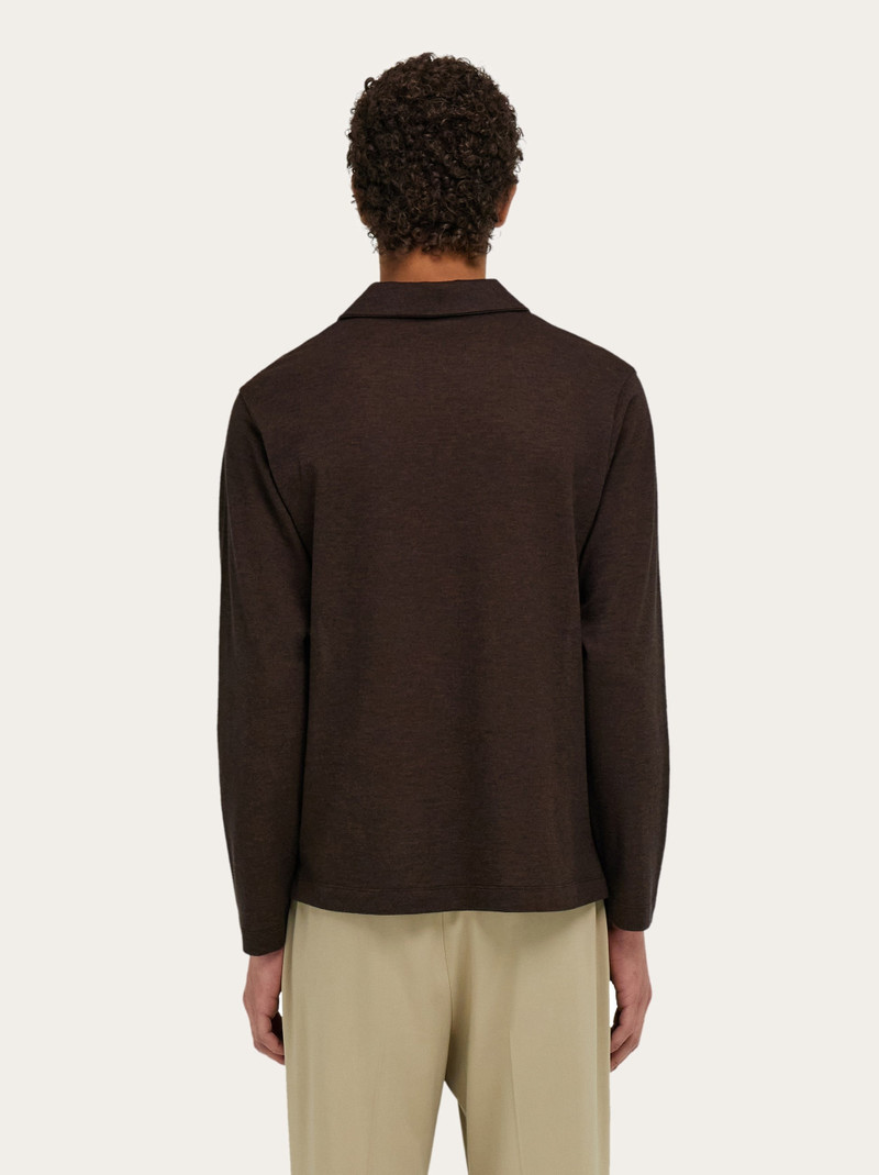 Long sleeve polo shirt 3