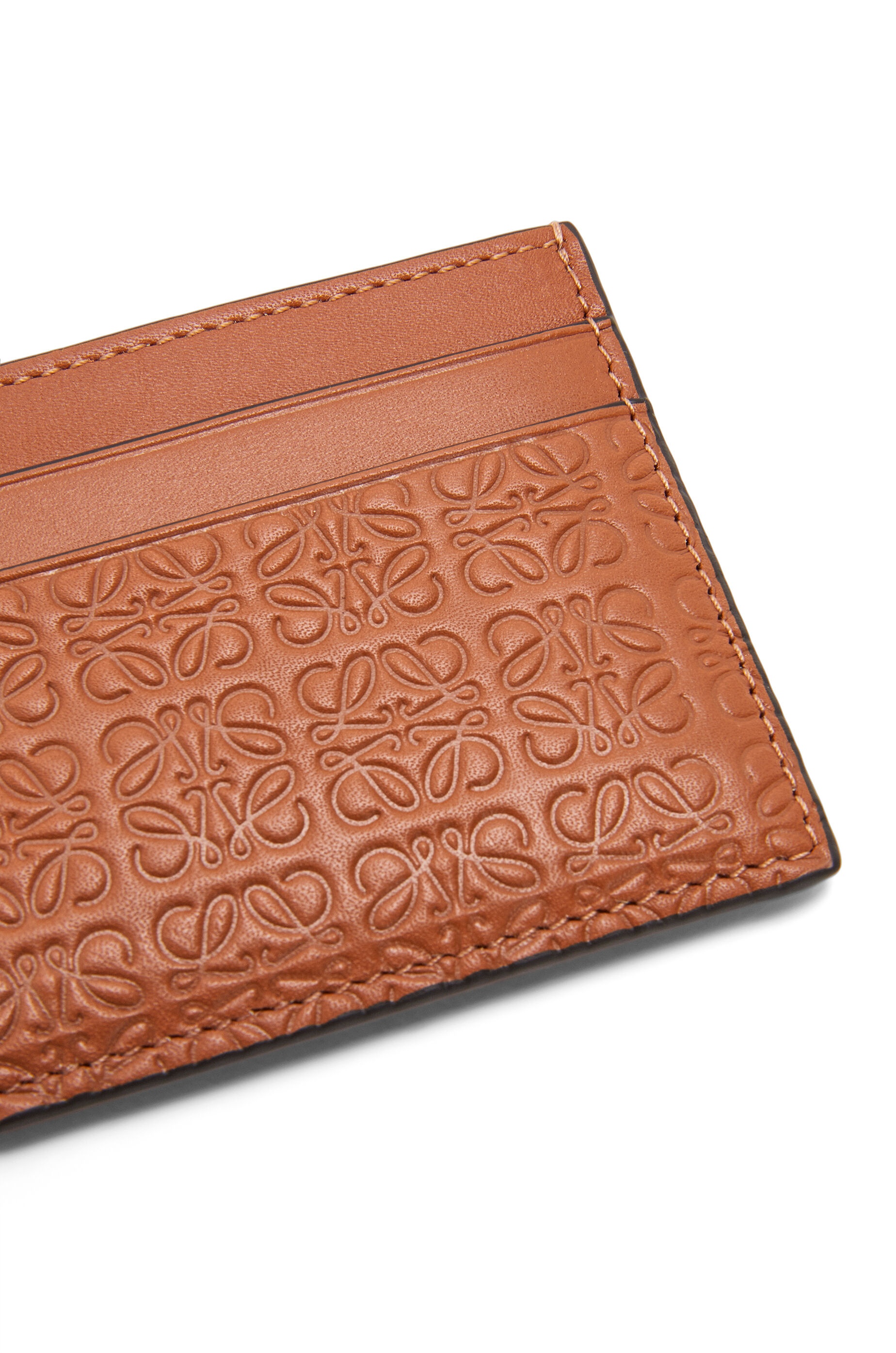 Loewe Repeat plain cardholder in embossed silk calfskin