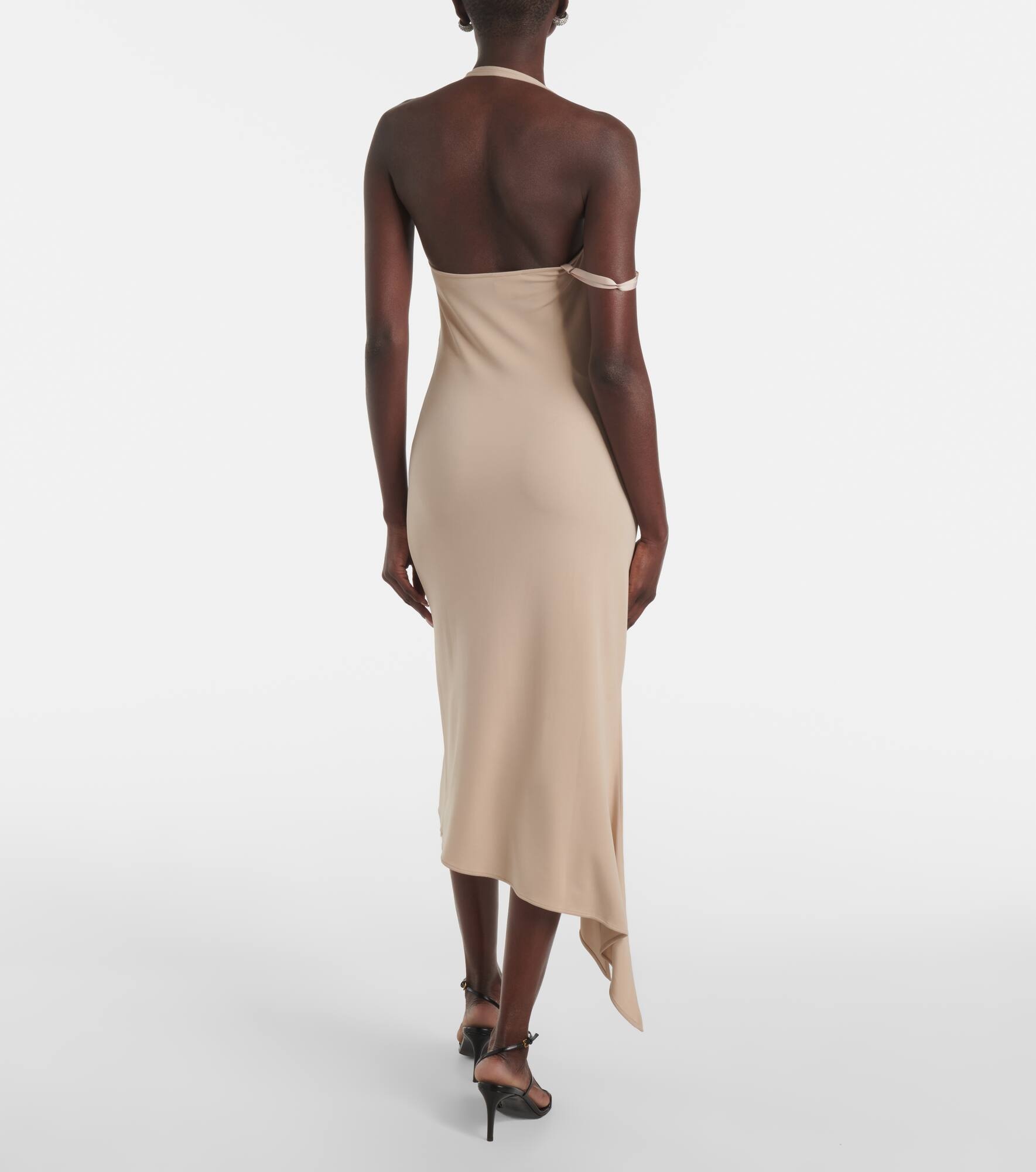 Undressed asymmetrical midi dress - 3