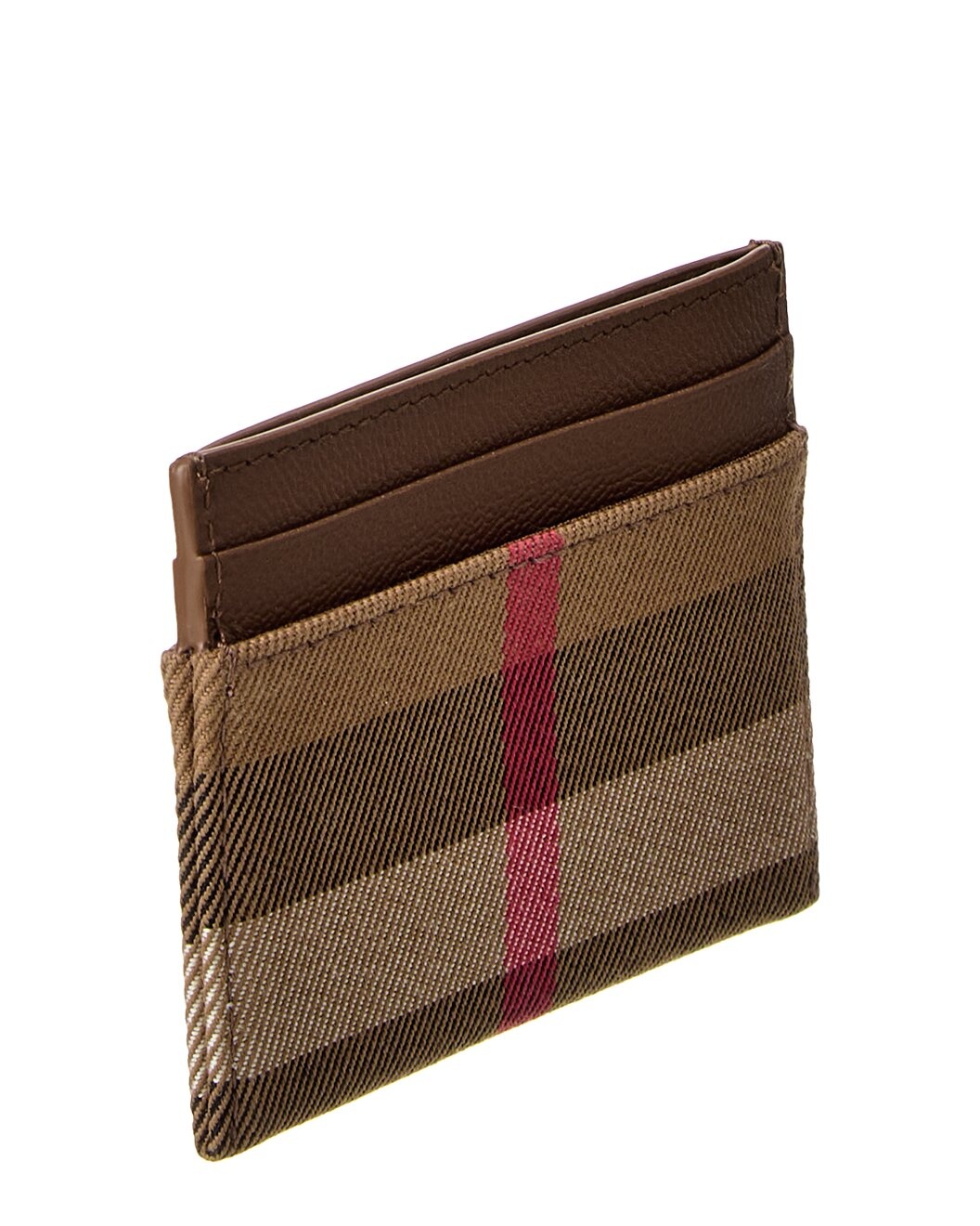 Burberry Check Canvas & Leather Card Case - 3