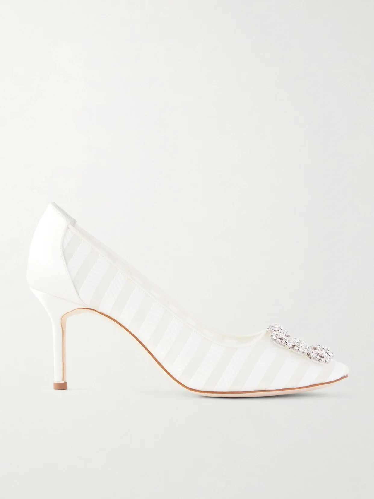 Hangisila 70 Leather And Mesh Pumps - 1