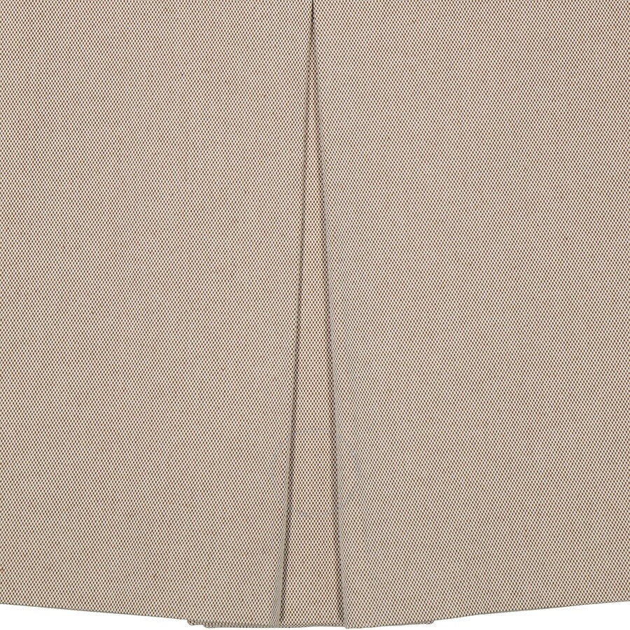 Burberry Soft Fawn Melange Box Pleated Cotton Canvas A-Line Skirt, Brand Size 6 (US Size 4) - 7
