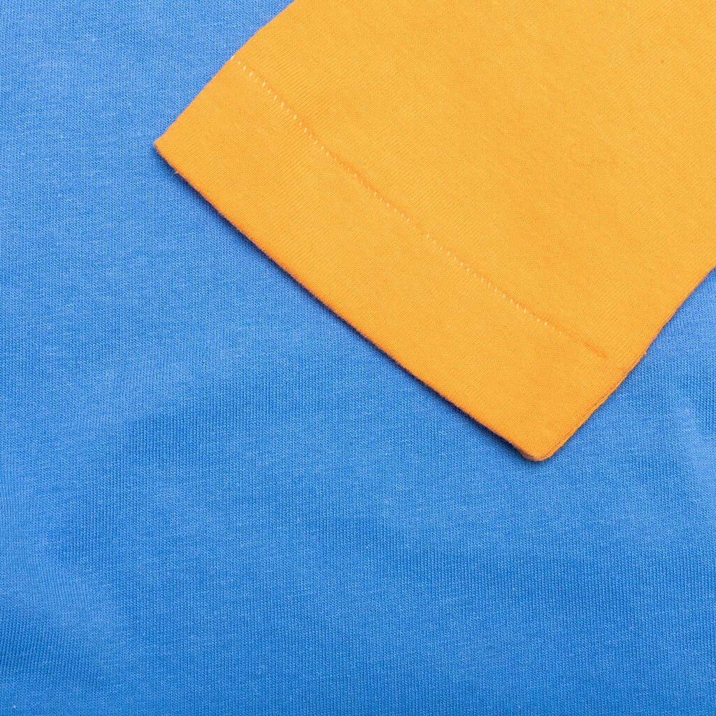 WOMEN'S BI-COLOR T-SHIRT - BLUE/YELLOW - 4