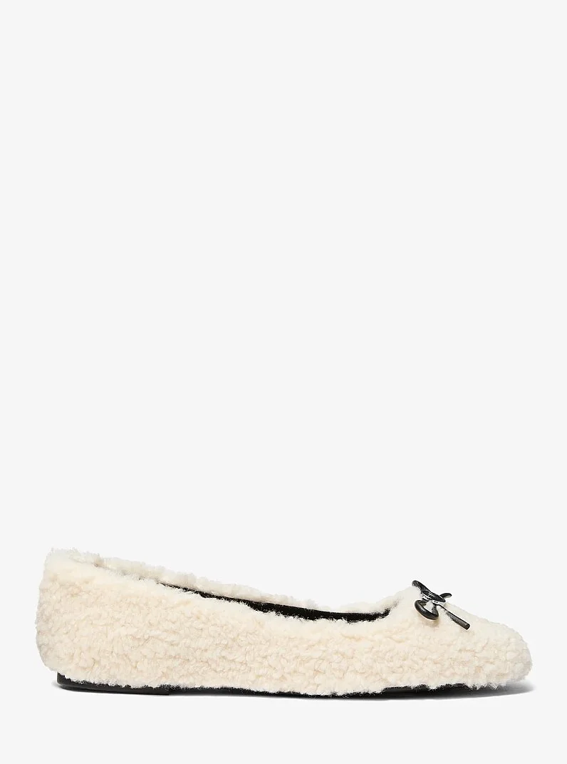 Savannah Faux Shearling Ballet Flat - 1