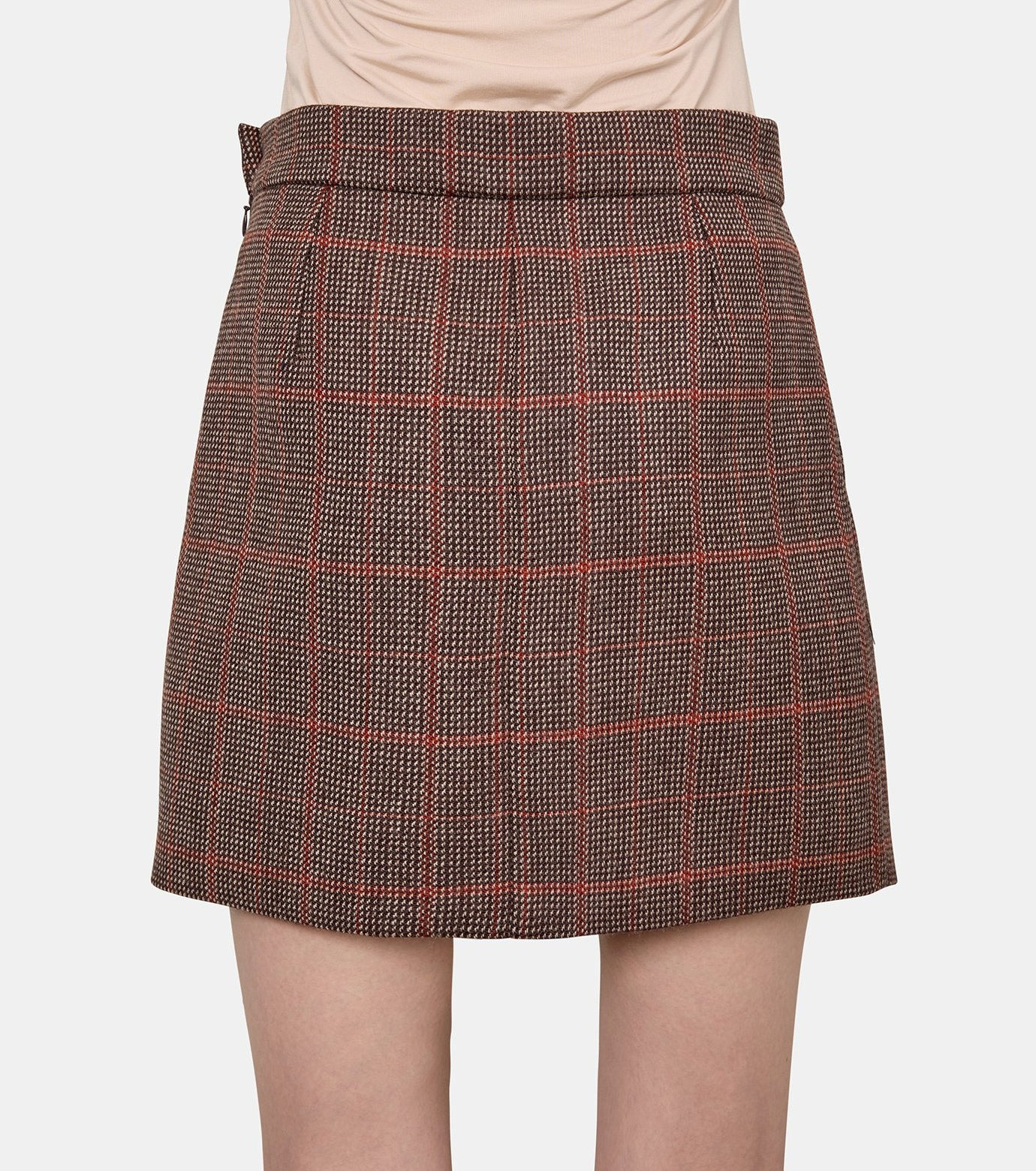 Checkered Short Skirt - 3