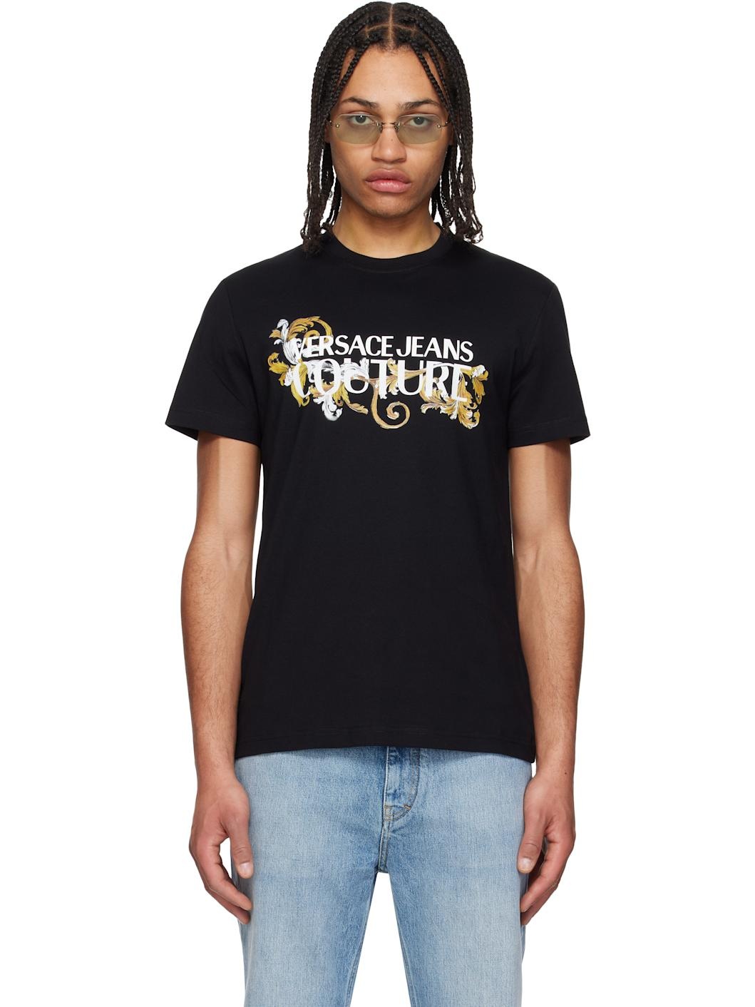 Black Logo Baroque T-shirt - 1
